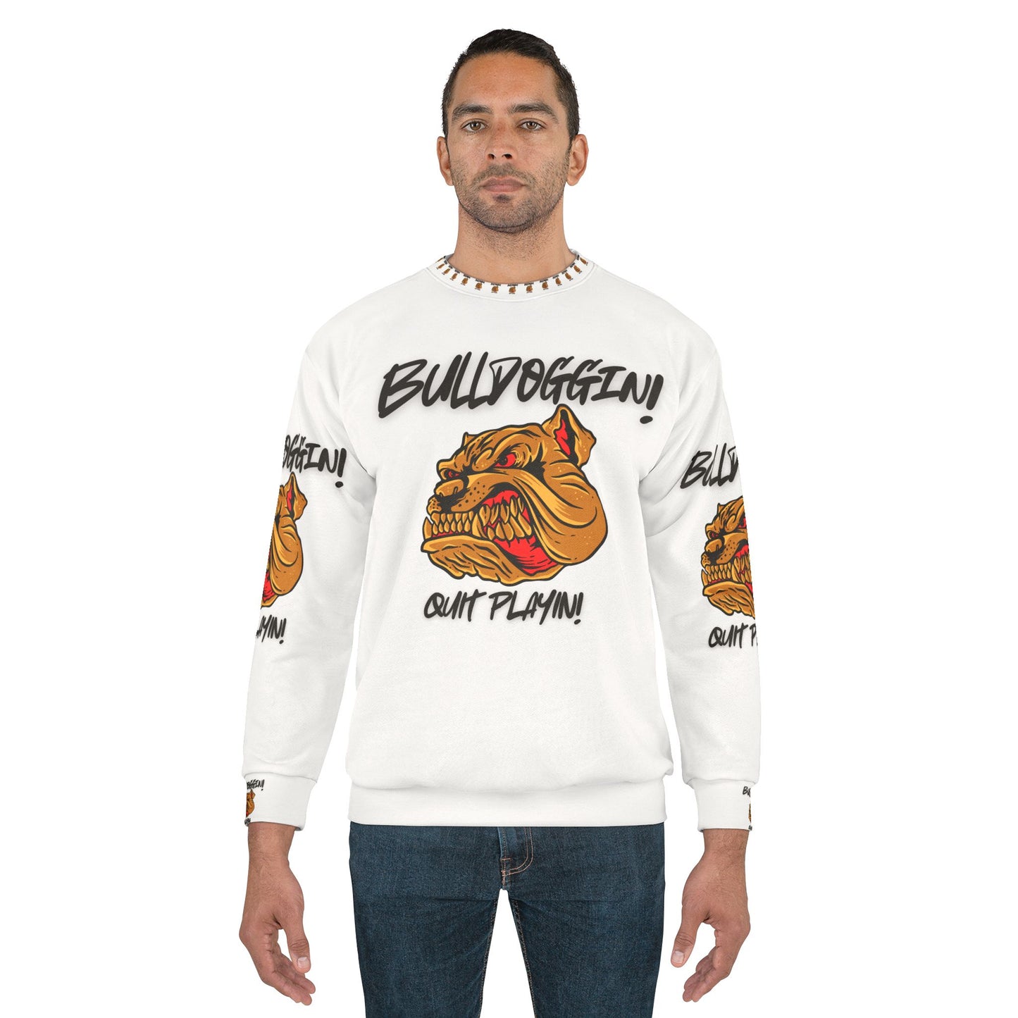 Bulldoggin' Unisex Sweatshirt - Relaxed Fit with Bold Graphic Design