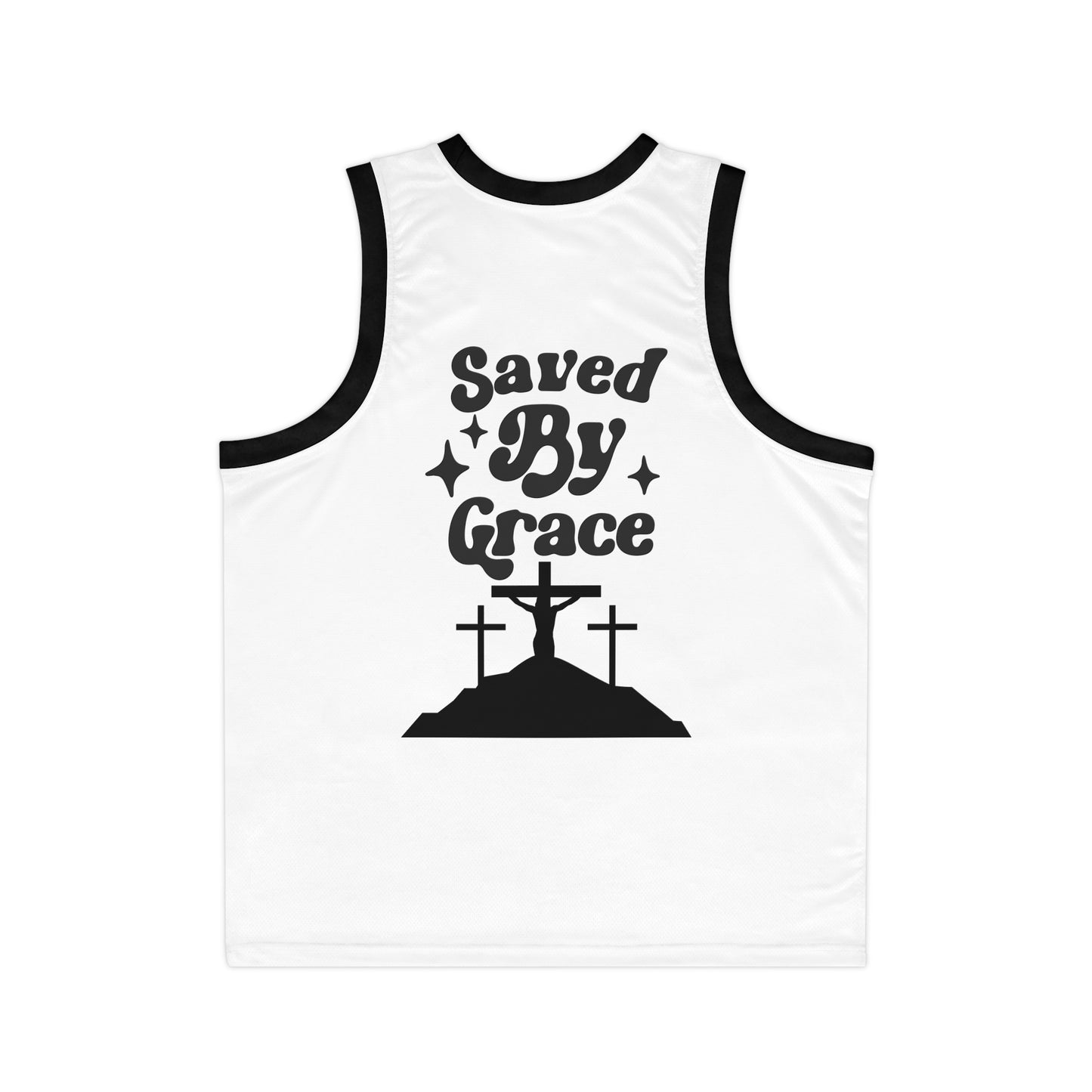 Saved By Grace Unisex Basketball Jersey (AOP)