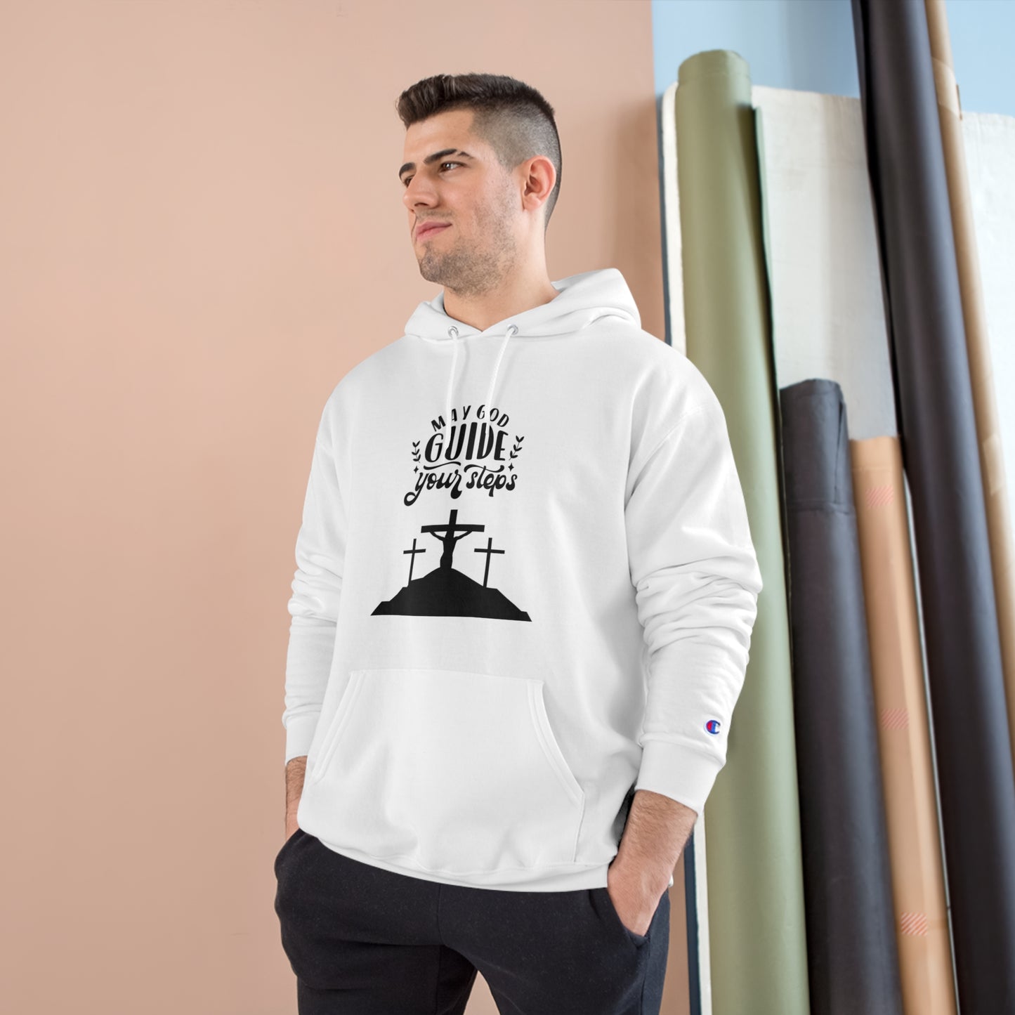 Inspirational Christian Hoodie - "May God Guide Your Steps"