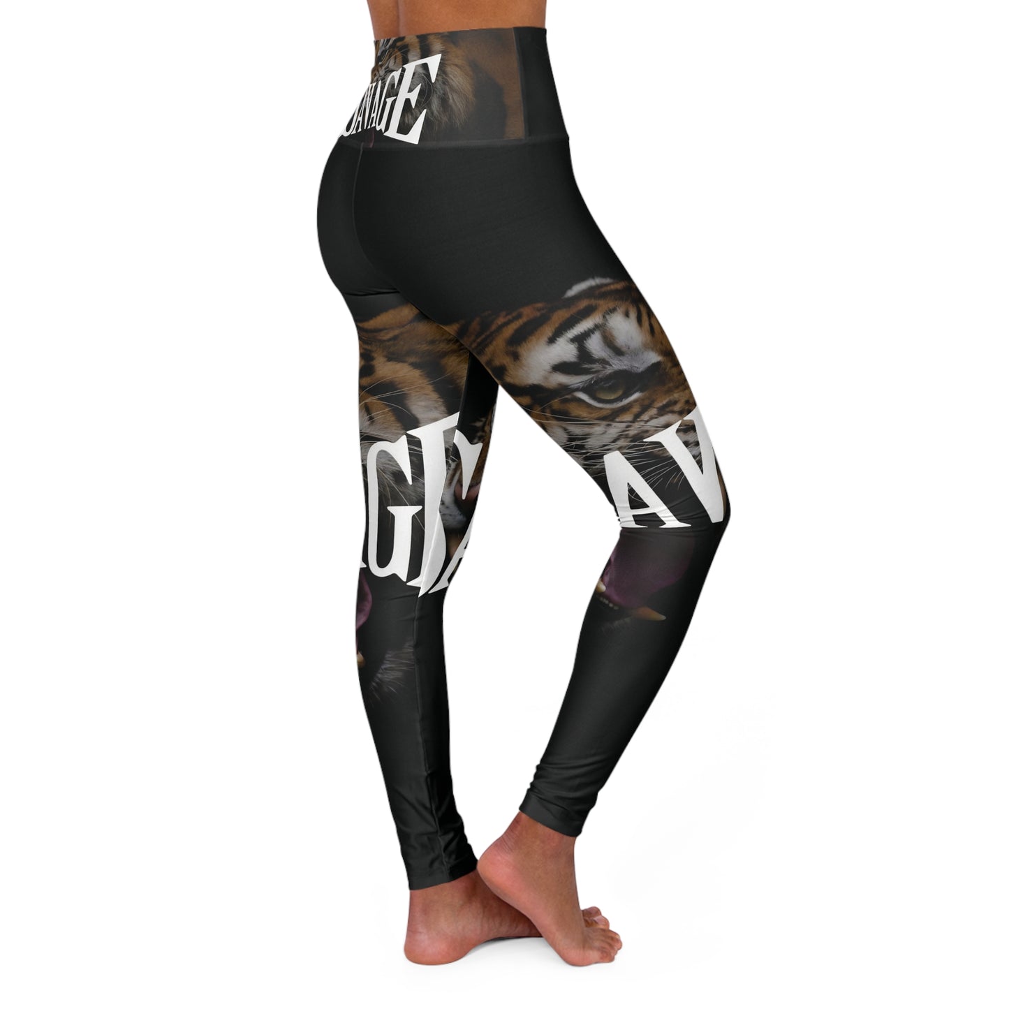 Savage High Waisted Yoga Leggings | Fierce Fitness Fashion