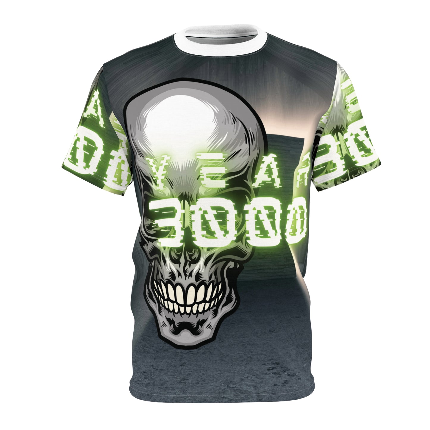 Unisex Skull Graphic Tee - Year 3000 Design - Futuristic Vibe for Trendsetters