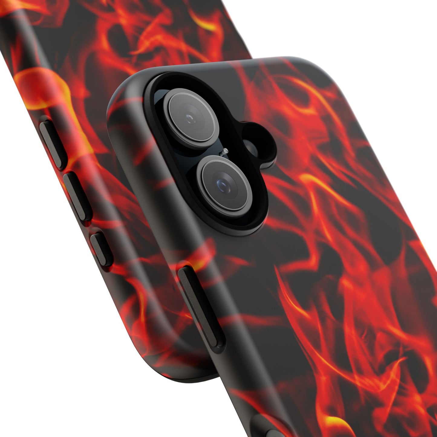 Fire Design Tough Phone Case - Bold Protection with Fiery Vibes