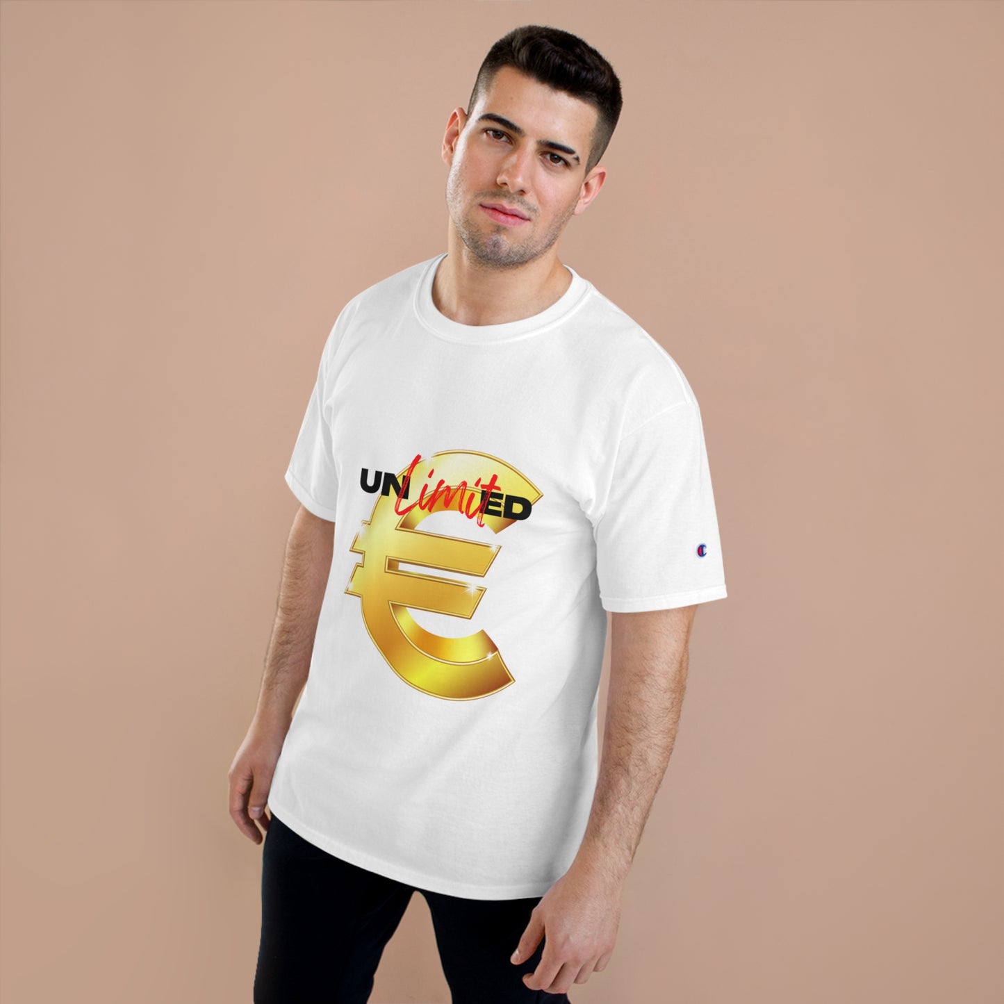 Unlimited Wealth Champion T-Shirt - Bold Euro Design for Trendsetters