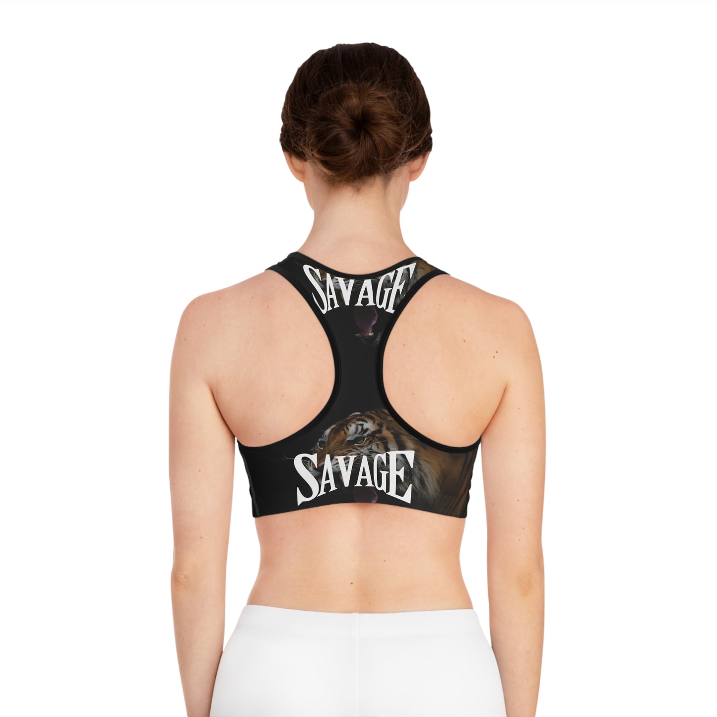 Savage Tiger Sports Bra - Fierce Athletic Wear for Bold Women