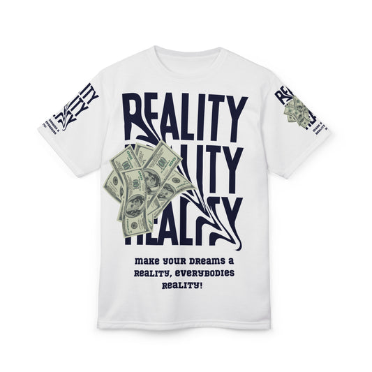 Motivational Unisex Cut & Sew Tee - "Make Your Dreams a Reality!"