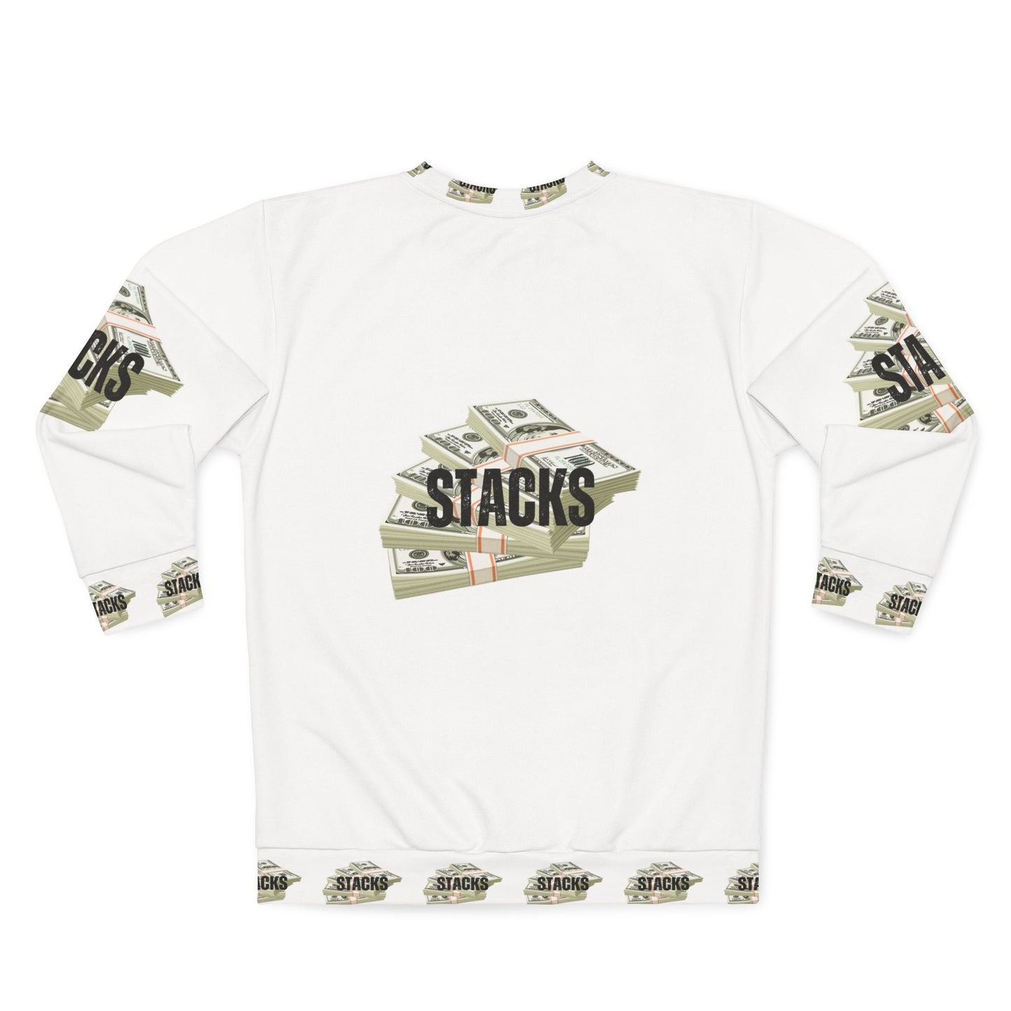 Money Stacks Unisex Sweatshirt - Trendy Cash Graphic Design