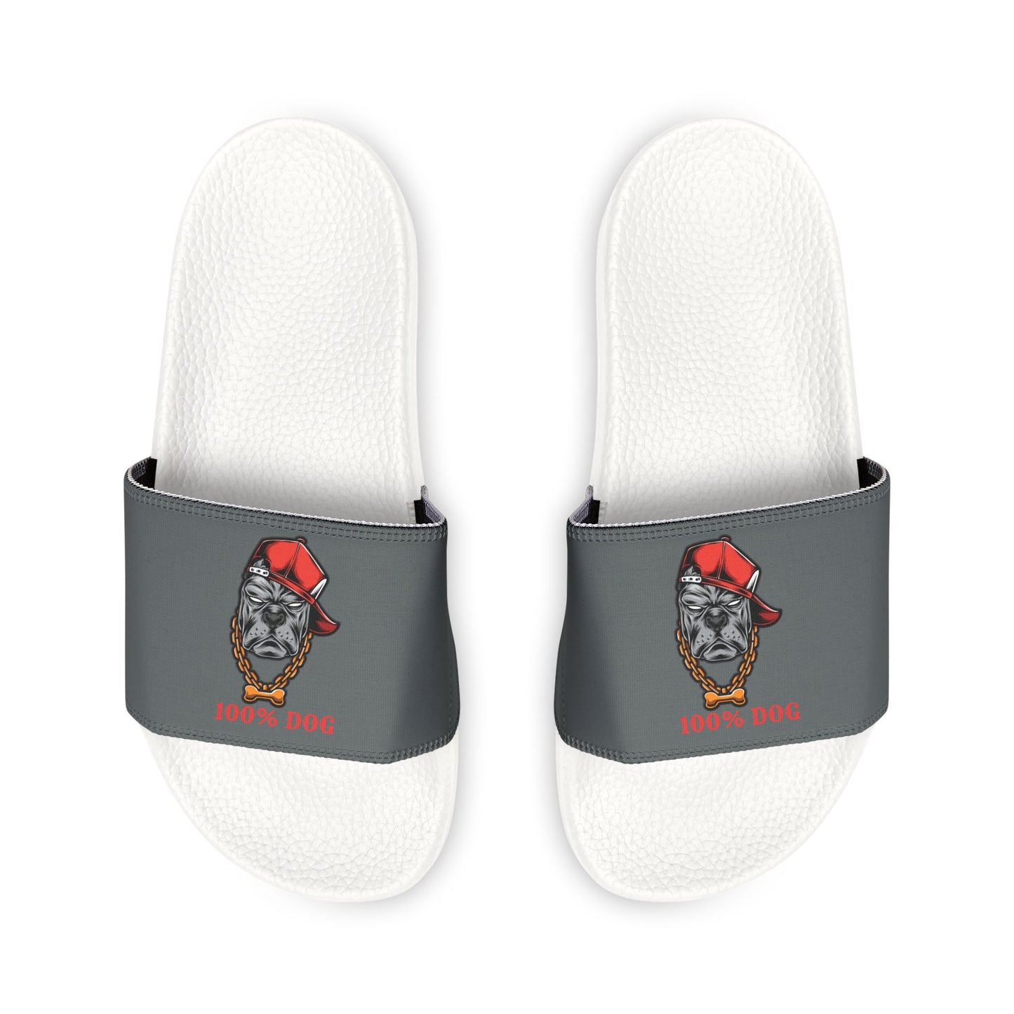 100% Dog Men's Graphic Slide Sandals - 100% Dog Vibes