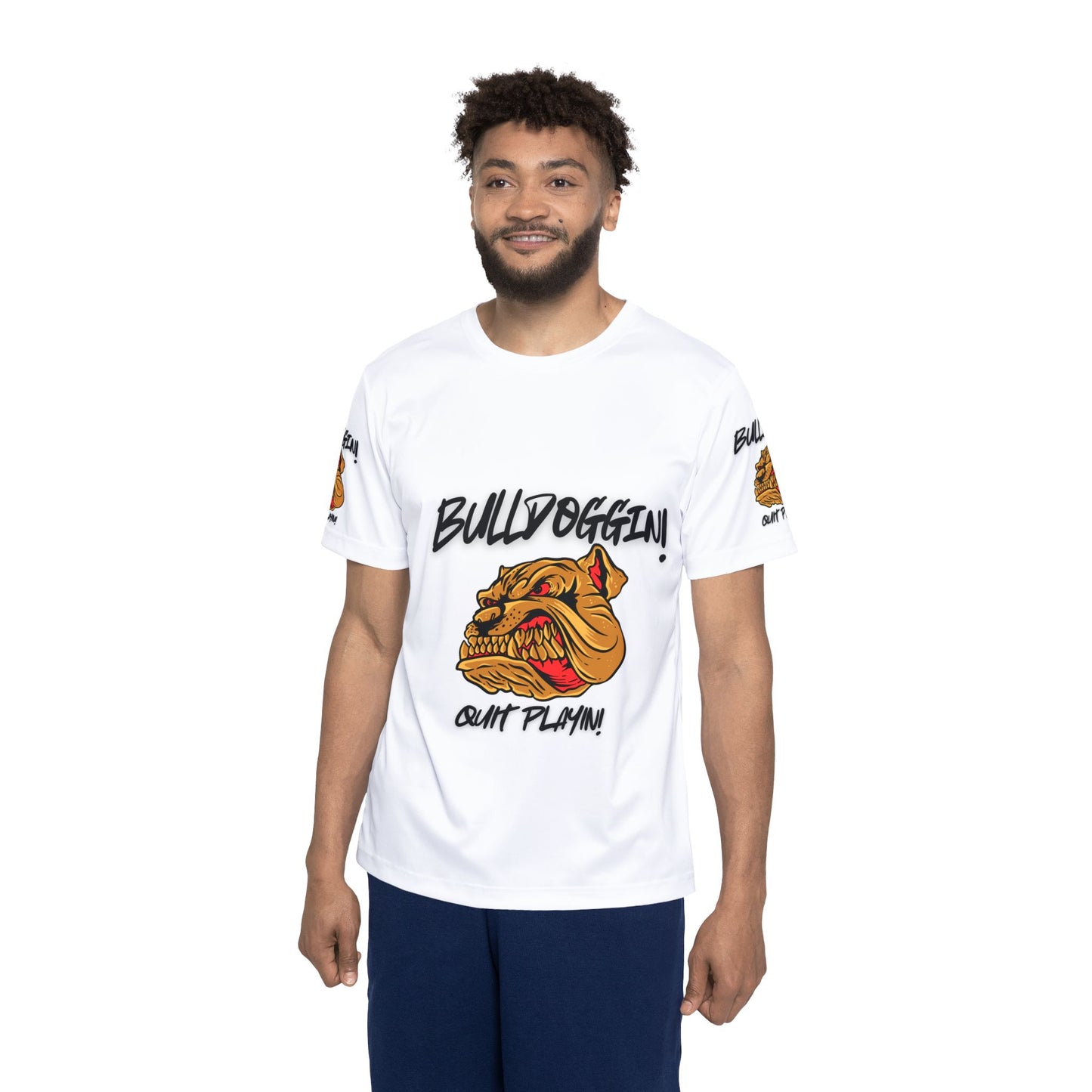 Bulldoggin' Men's Sports Jersey - 'Ain't Playin!' Athletic Tee for Sports Enthusiasts