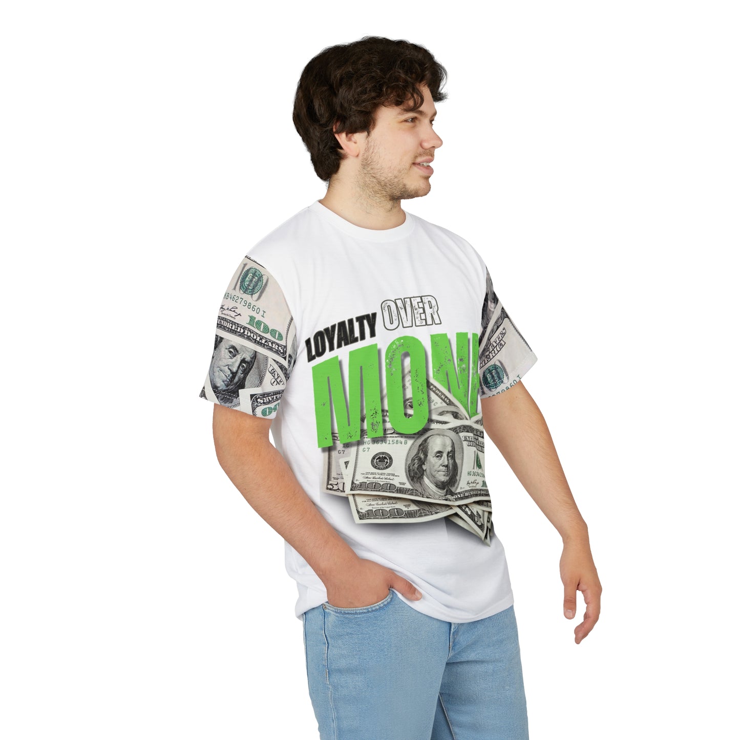 Loyalty Over Money Unisex Cut & Sew Tee - Statement T-Shirt for Confident Individuals