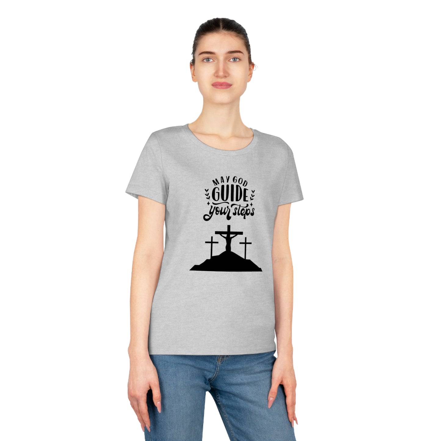 Women’s Faith-Inspired T-Shirt – "May God Guide Your Steps"