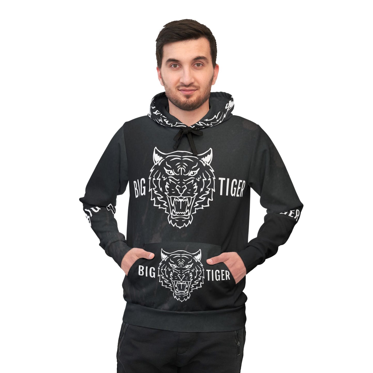 Big Tiger Graphic Athletic Hoodie for Sports & Casual Wear