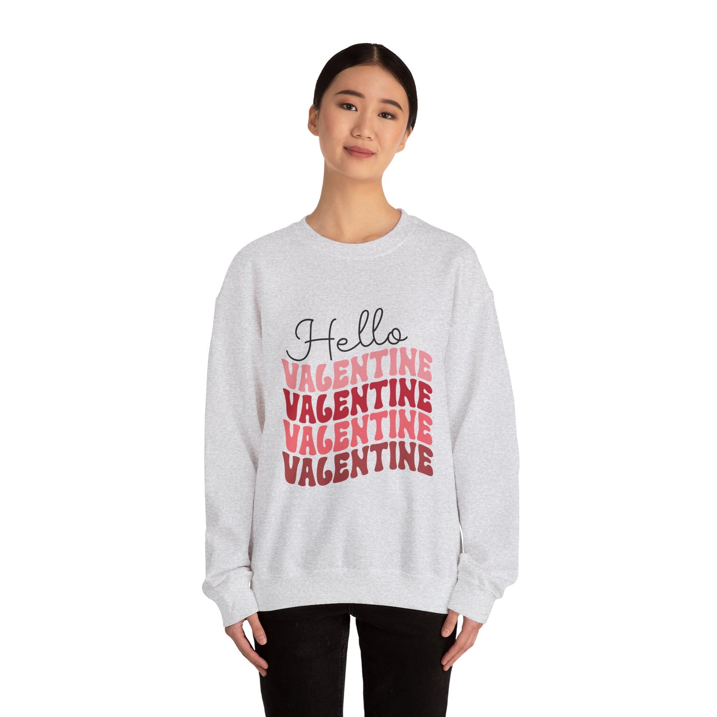 Hello Valentine Unisex Heavy Blend Crewneck Sweatshirt