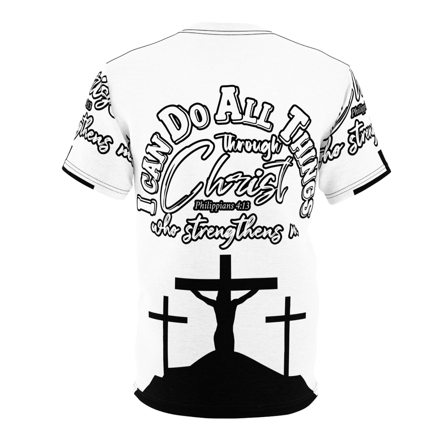 Christian Faith Unisex Cut & Sew Tee - "I Can Do All Things Through Christ" Design