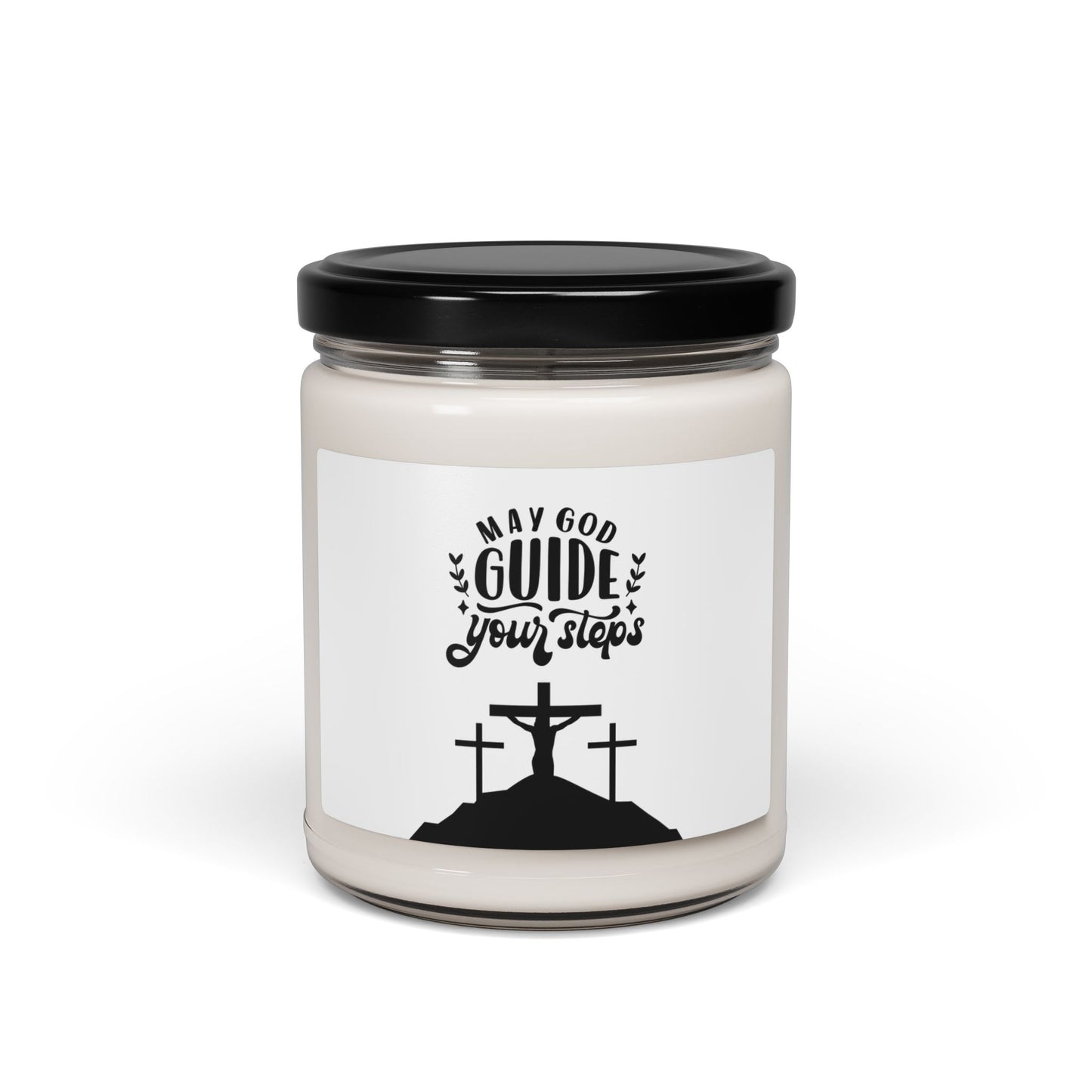 Inspirational Scented Soy Candle - 'May God Guide Your Steps'