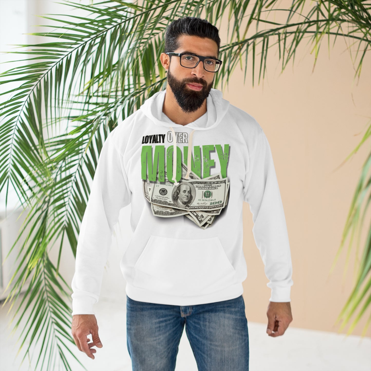 Loyalty Over Money Unisex Pullover Hoodie - Stylish Streetwear for Trendsetters