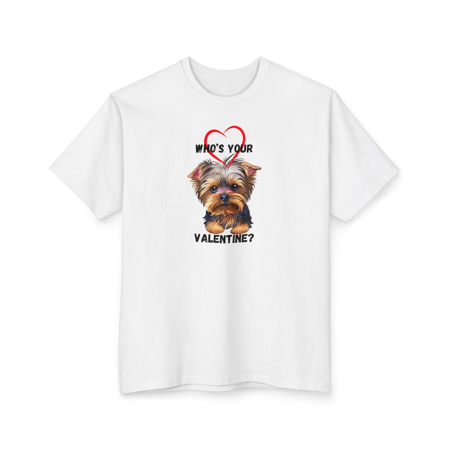 Cute Valentine's Dog T-Shirt - 'Who's Your Valentine?' Design