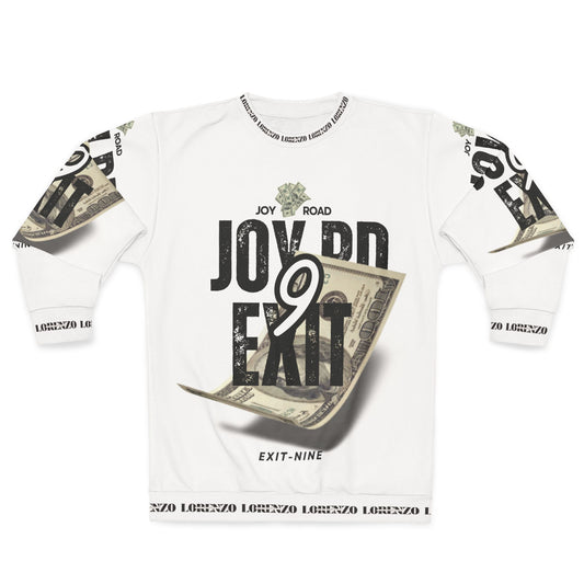 Stylish Unisex Money-Inspired Sweatshirt - Joy Road Exit Nine