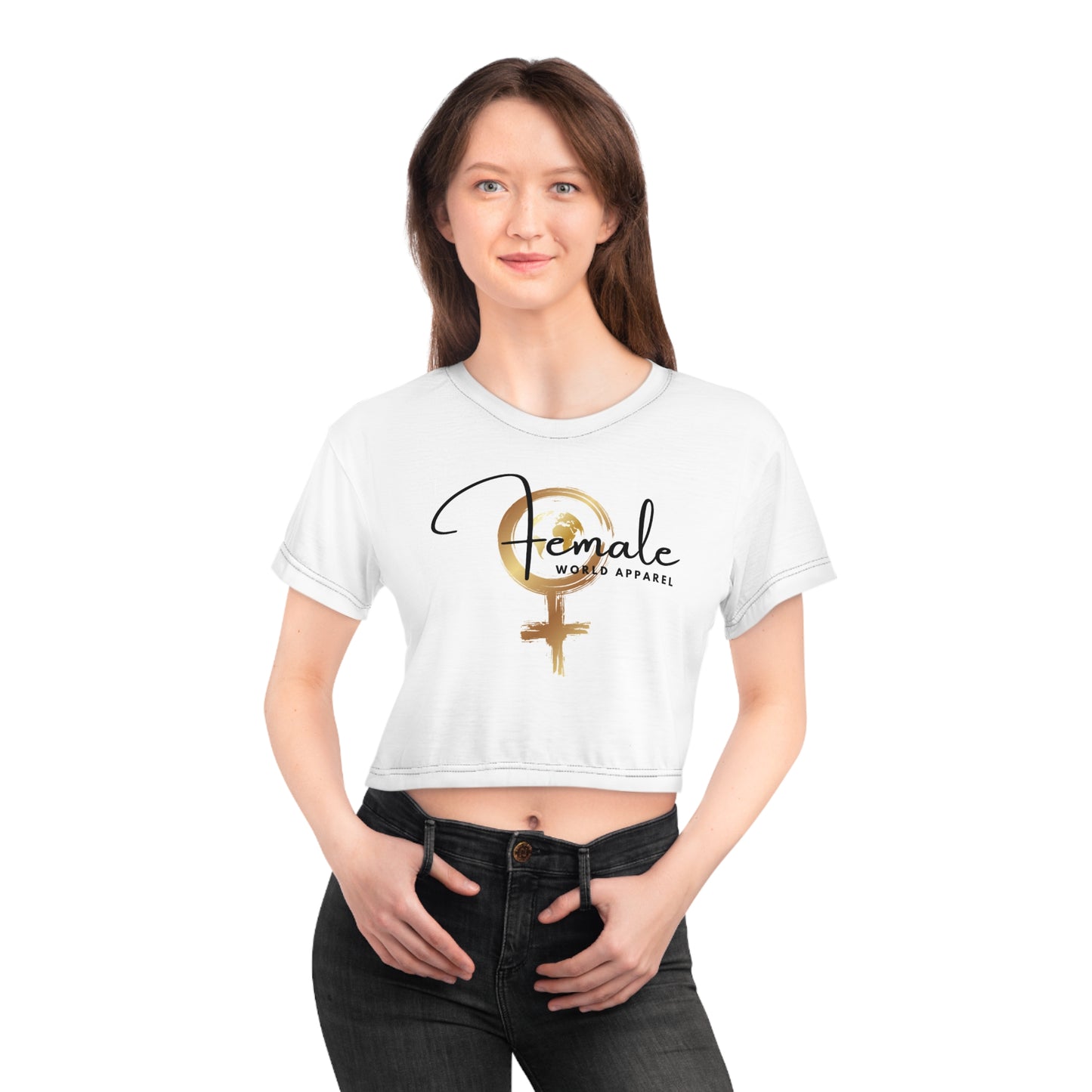 Empowerment Crop Tee - Female World Apparel