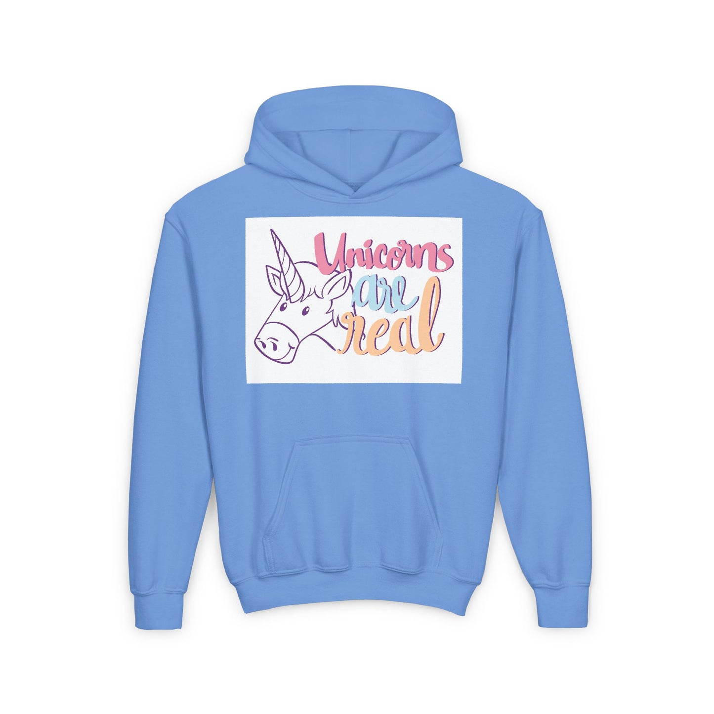 Youth Unicorn Hoodie - "Unicorns are Real" - Cozy Sweatshirt for Kids