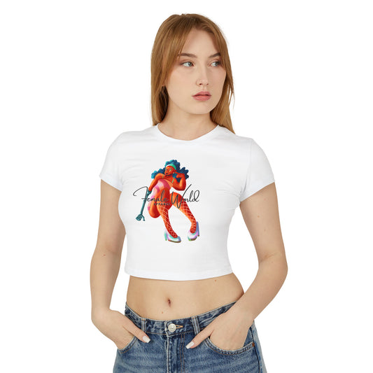 Empowered Women's Baby Tee - Stylish Casual Graphic Top