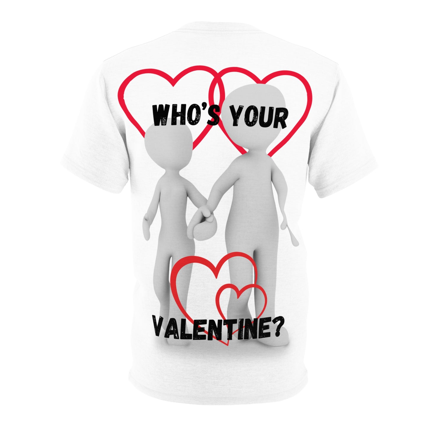 Valentine's Day Unisex Cut & Sew Tee - 'Who's Your Valentine?' Graphic