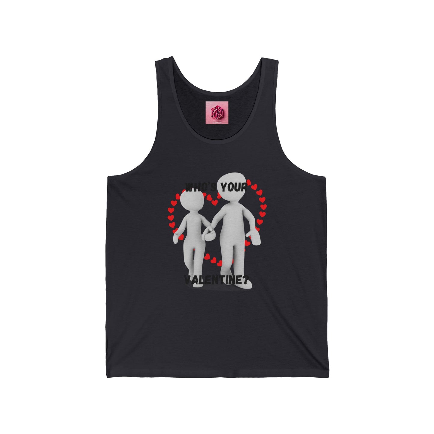 Who's Your Valentine? Unisex Jersey Tank Top