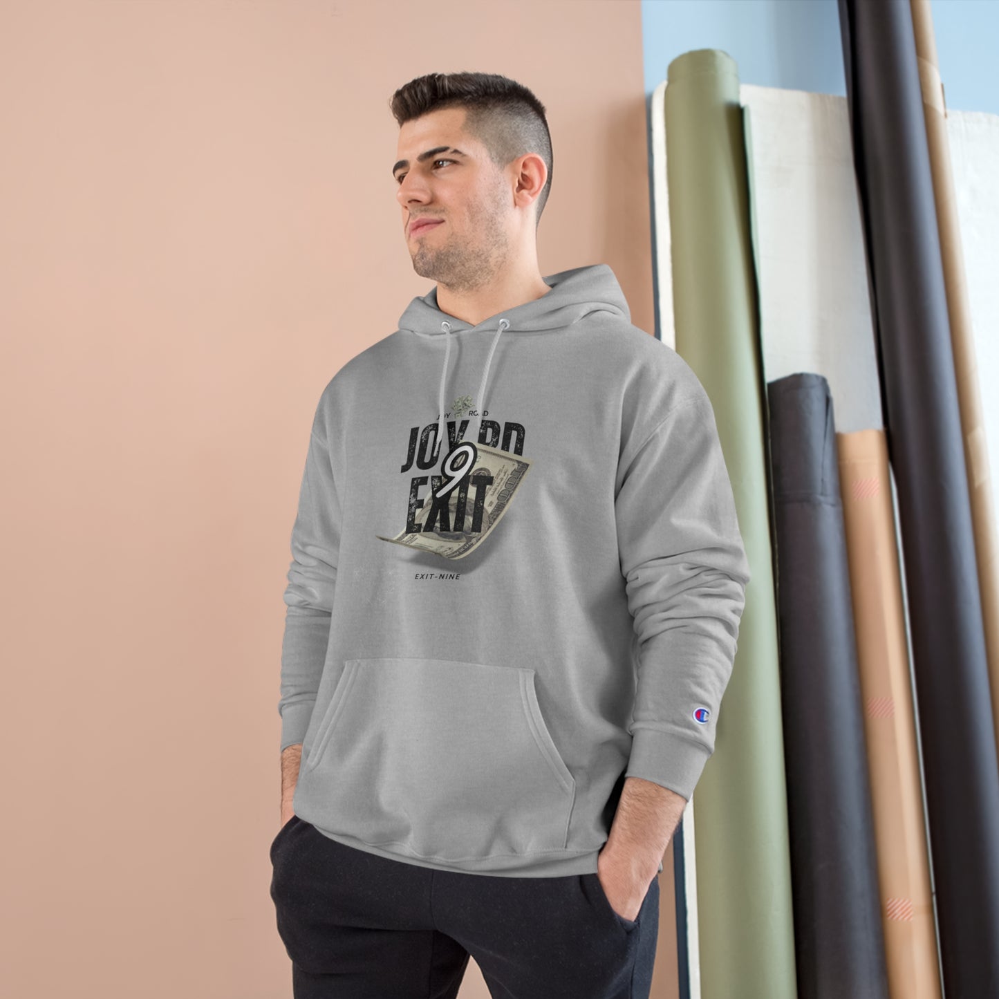 Joy Road Champion Hoodie - Stylish Quote Sweatshirt for Motivational Comfort