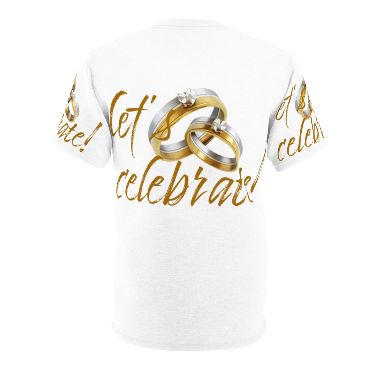 Let's Celebrate Unisex Cut & Sew Tee - Perfect for Weddings & Anniversaries