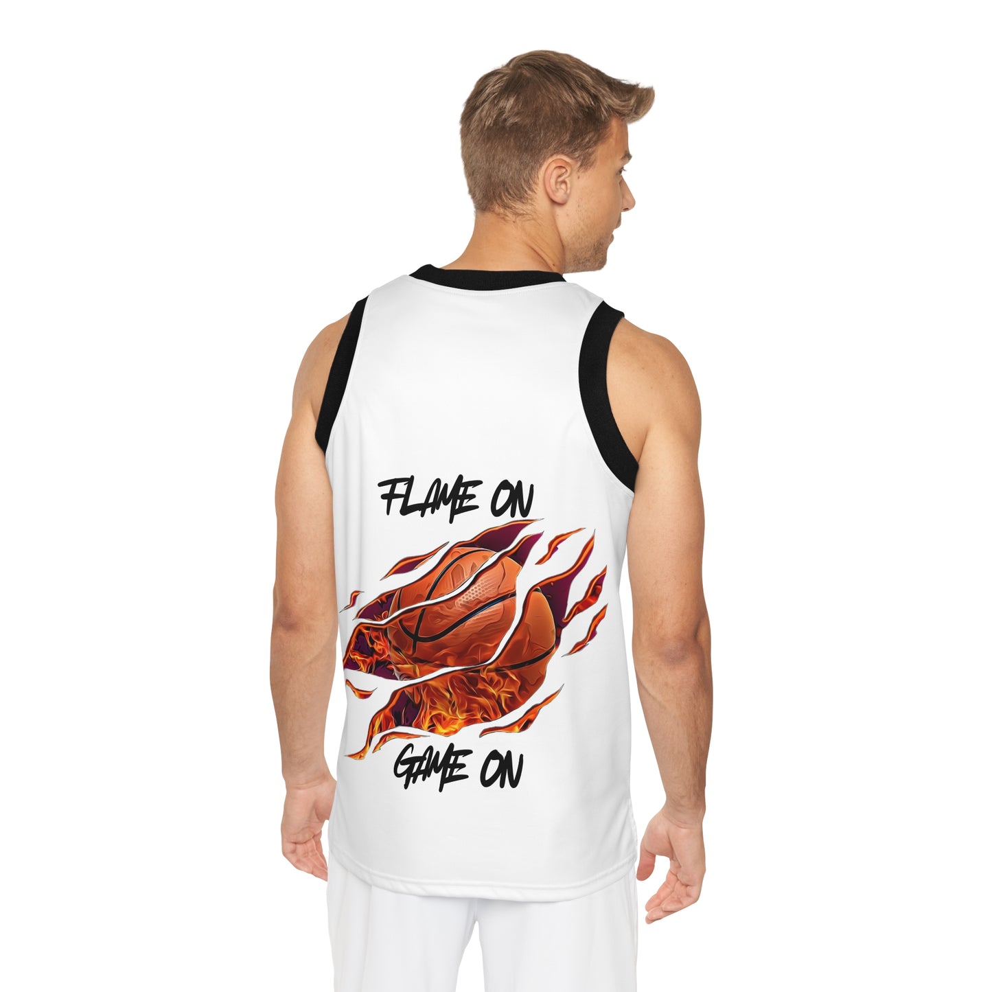 Flame On Basketball Jersey - Unisex Sport Tank for Game Day