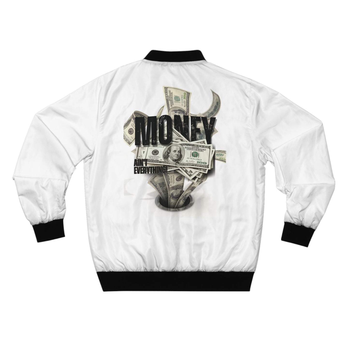 Men's Bomber Jacket - 'Money Ain't Everything' Statement Style