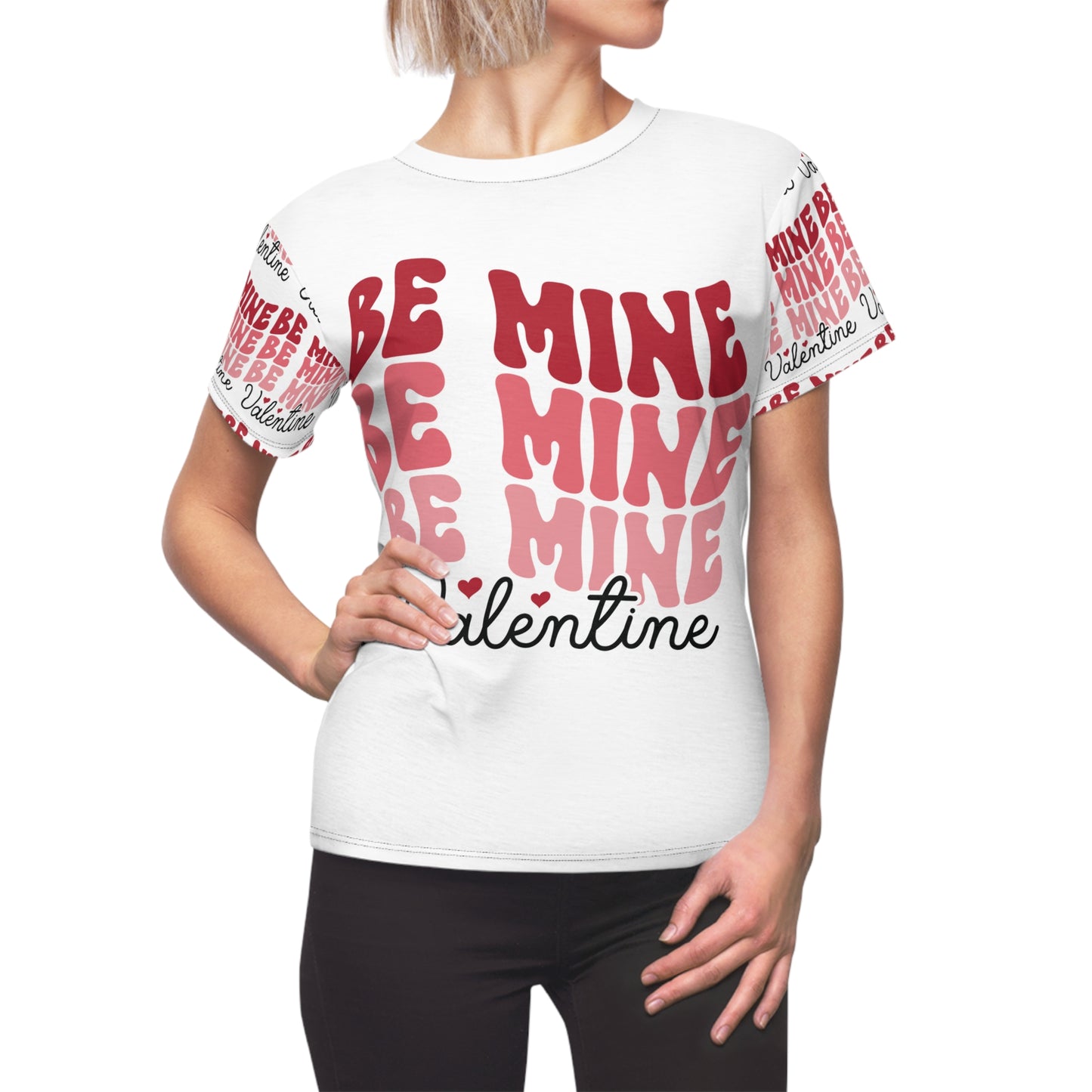 Valentine's Day Women's Tee - 'Be Mine' Print