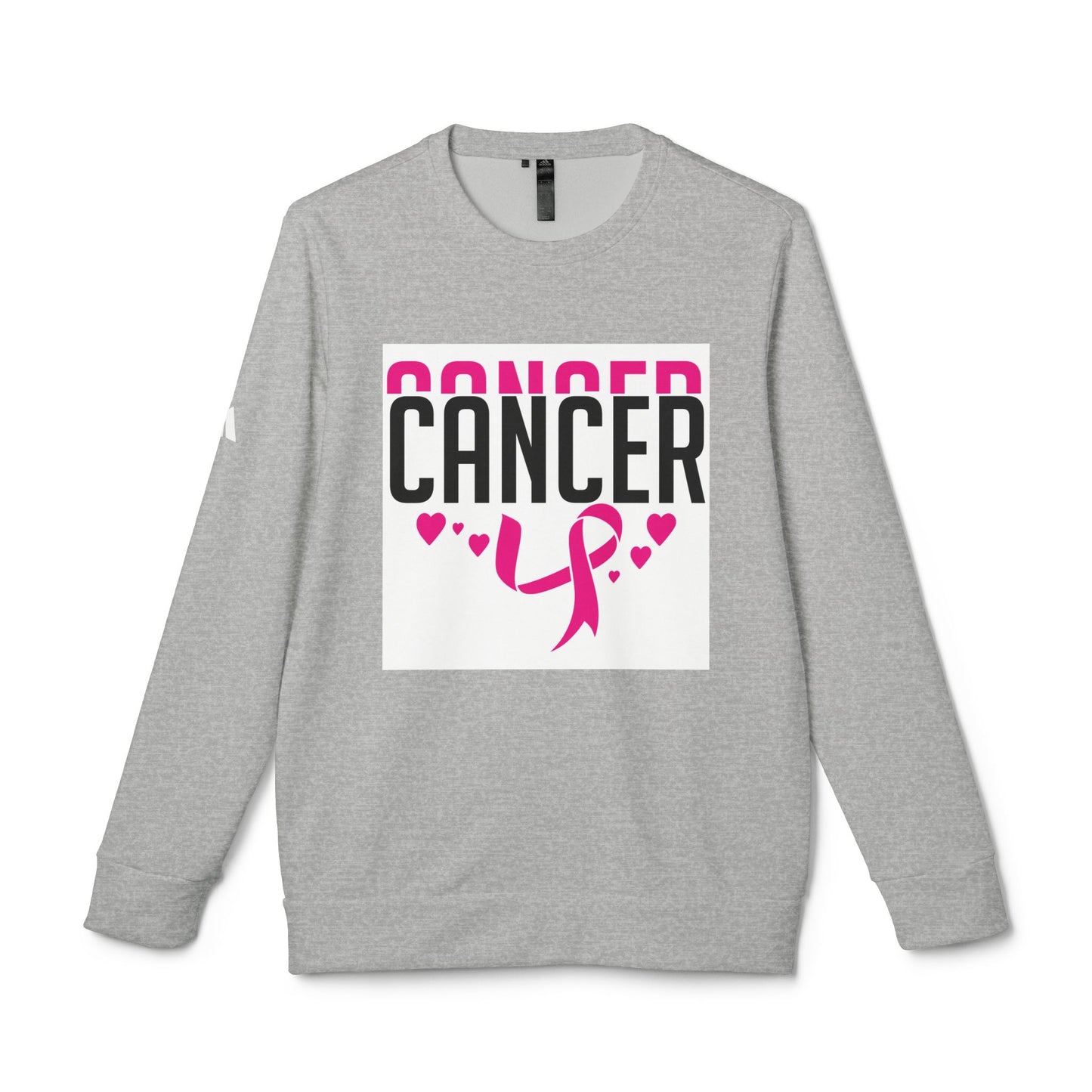 Adidas Unisex Fleece Crewneck Sweatshirt - Cancer Awareness Design