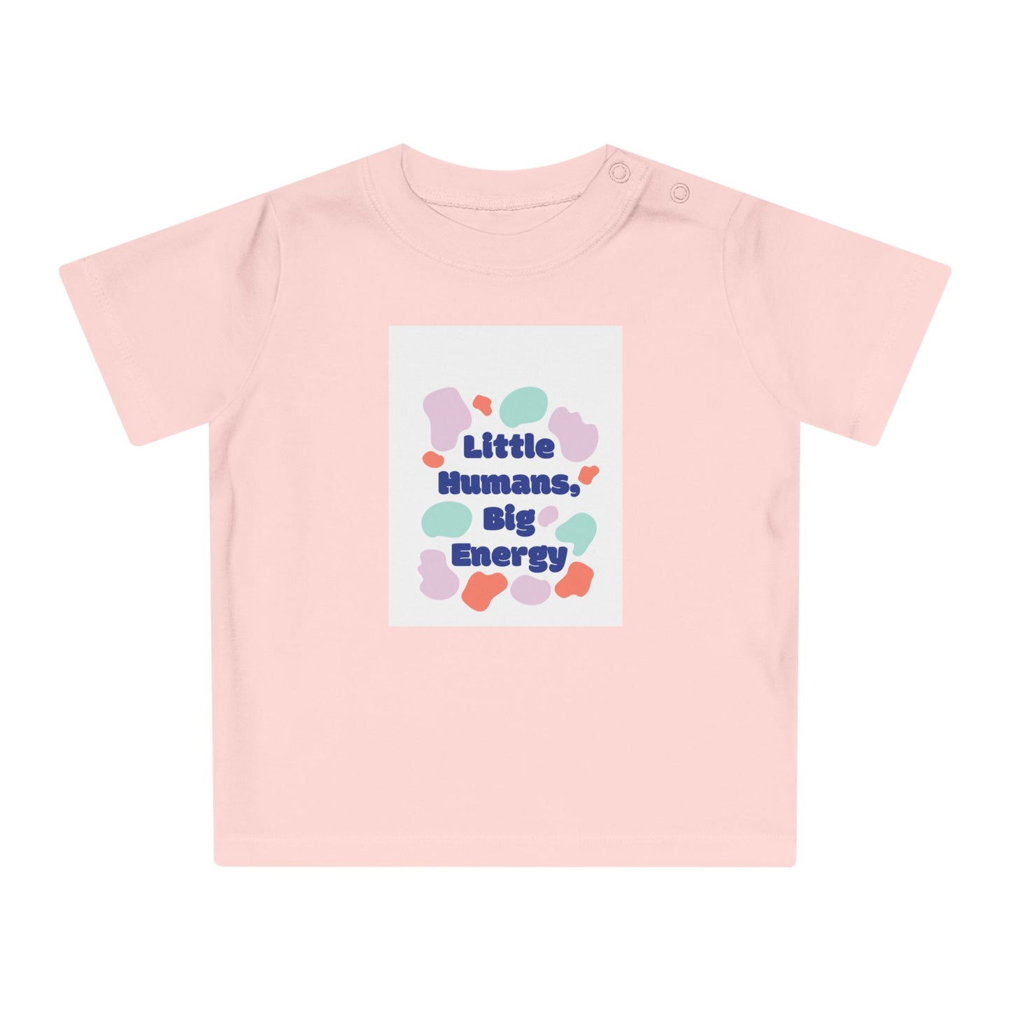 Cute Baby T-Shirt – "Little Humans, Big Energy" – Fun & Playful Infant Tee