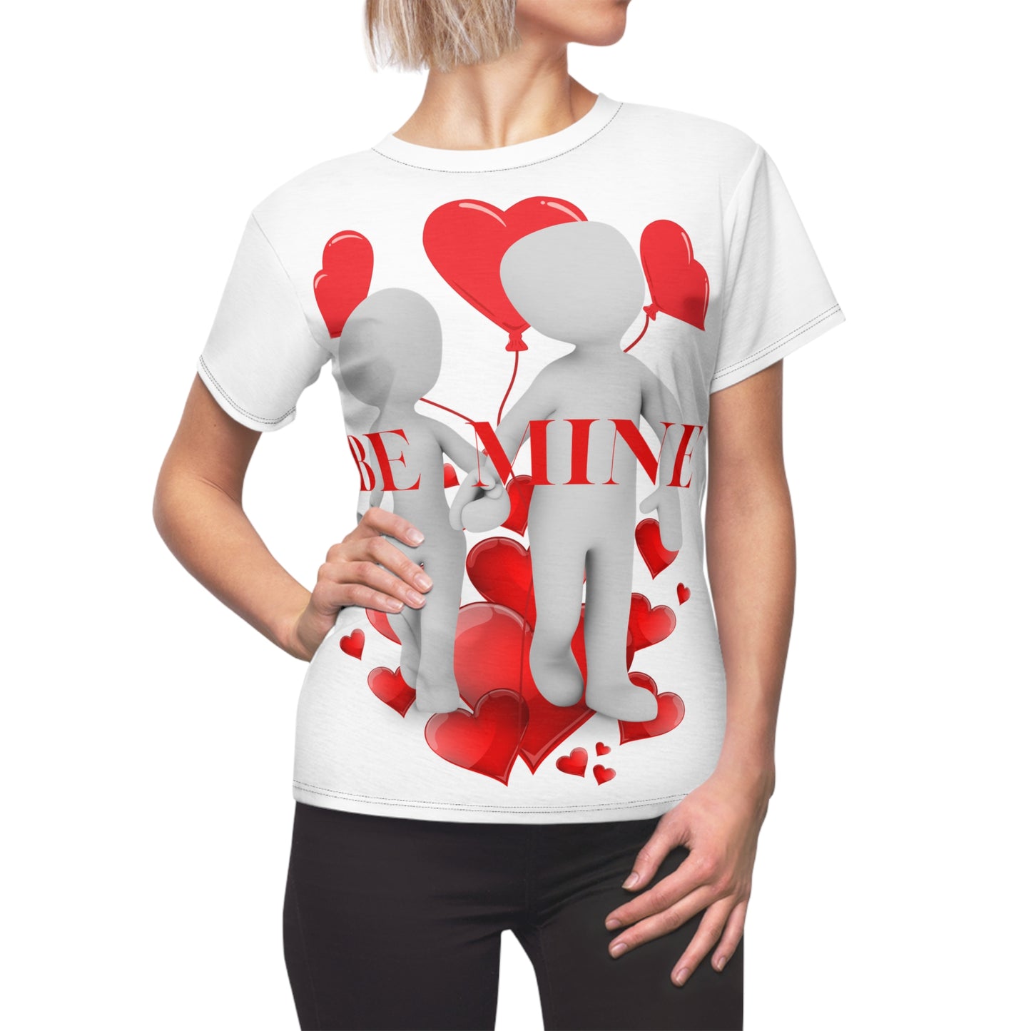 Valentine's Day Women's Love Tee - 'Be Mine' Heart Design