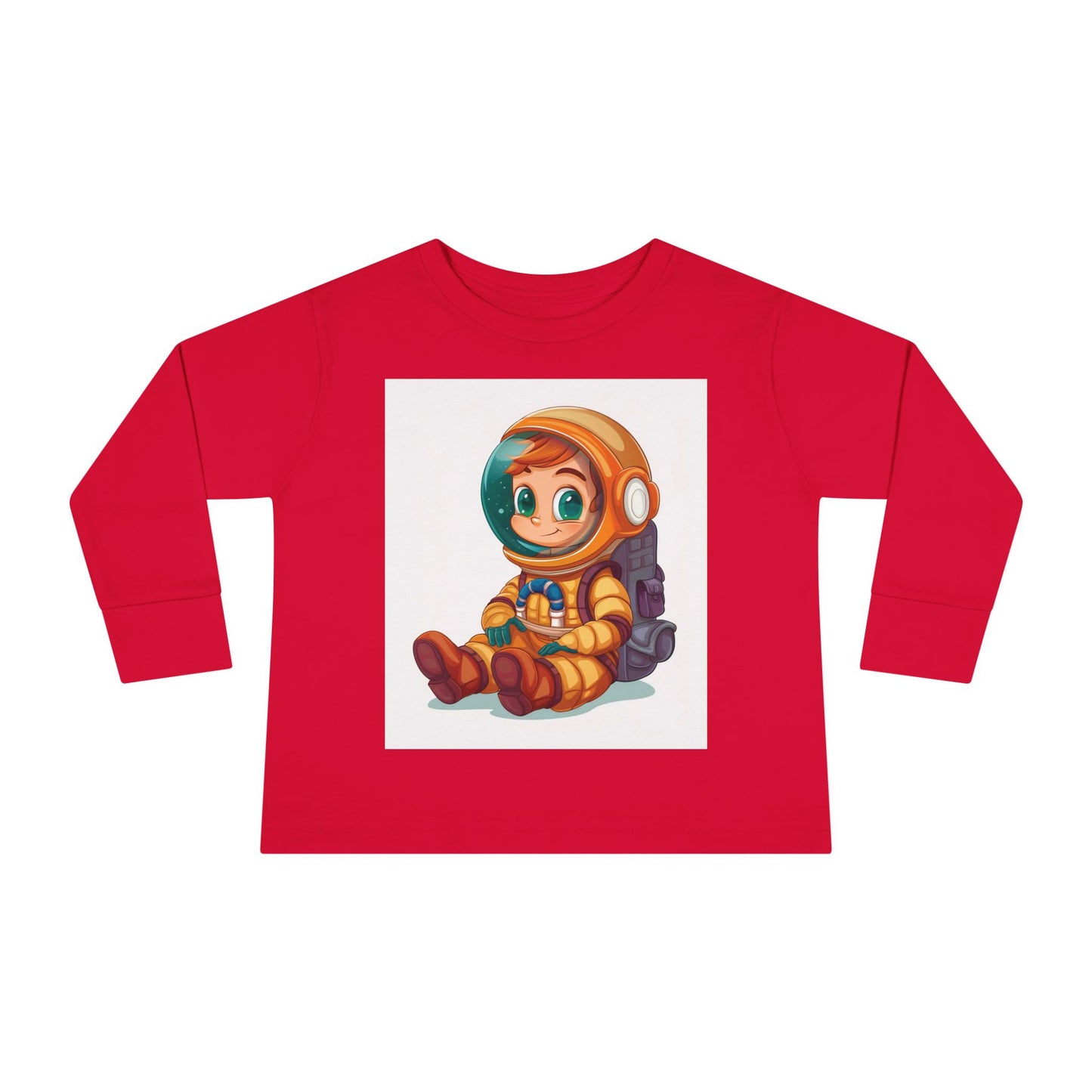 Toddler Astronaut Long Sleeve Tee - Cute Kids Space Shirt for Little Explorers