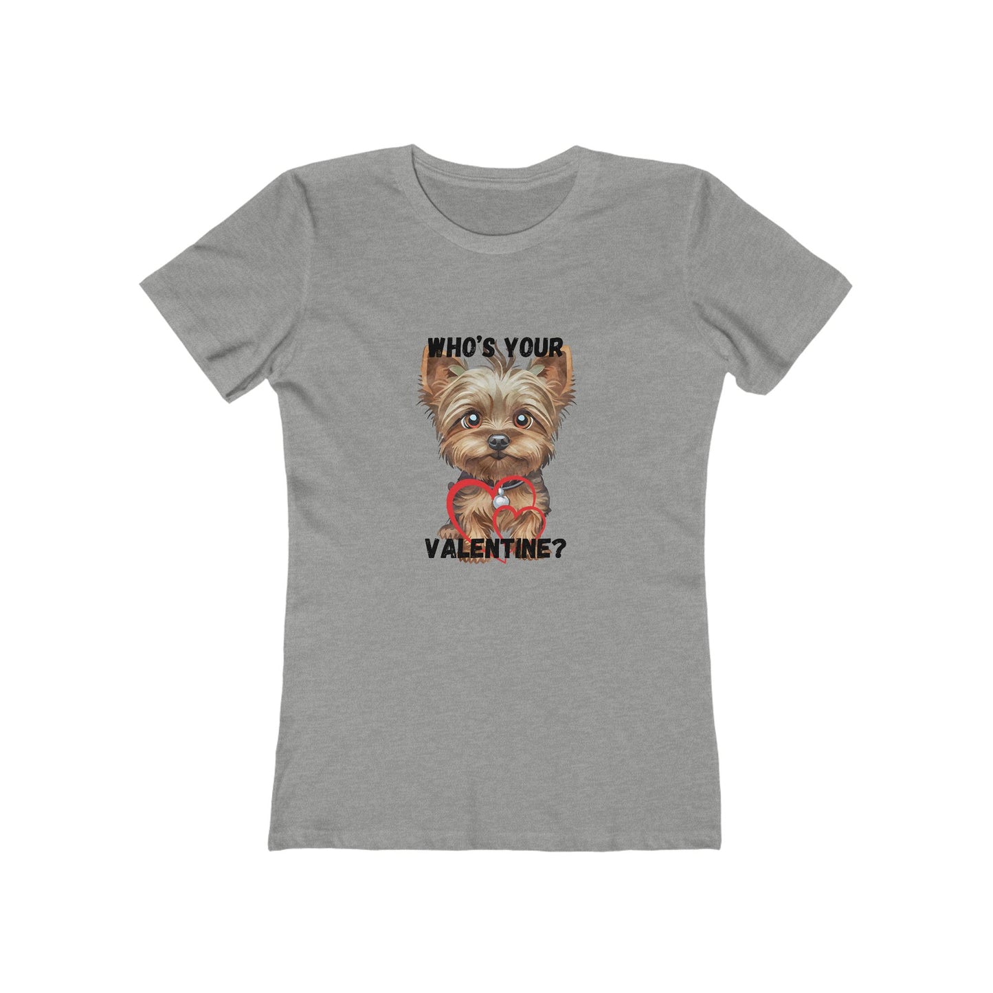 Valentine's Day Dog Lover Tee - "Who's Your Valentine?"