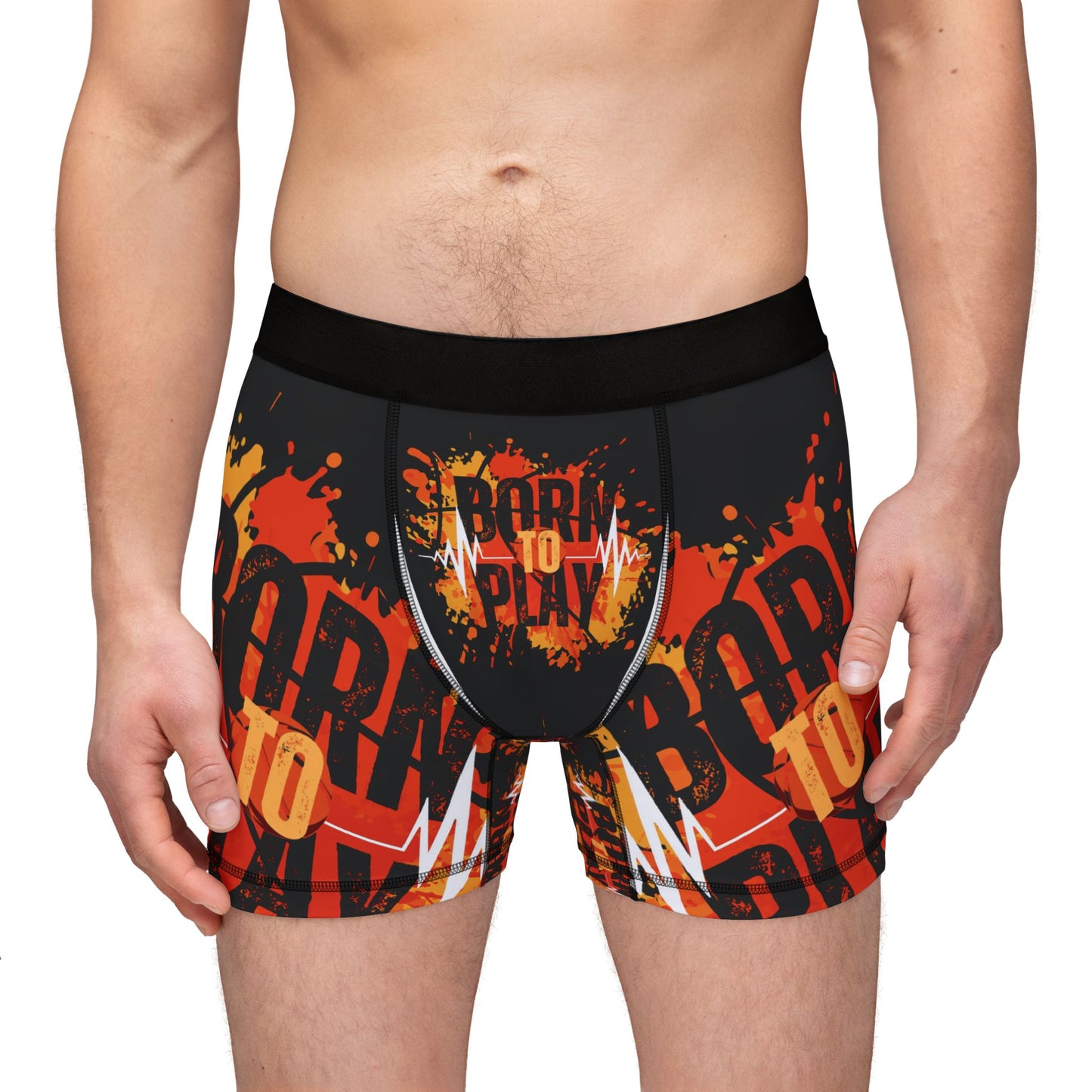 Born to Play Men's Boxers - Vibrant Athletic Underwear for Comfort & Style