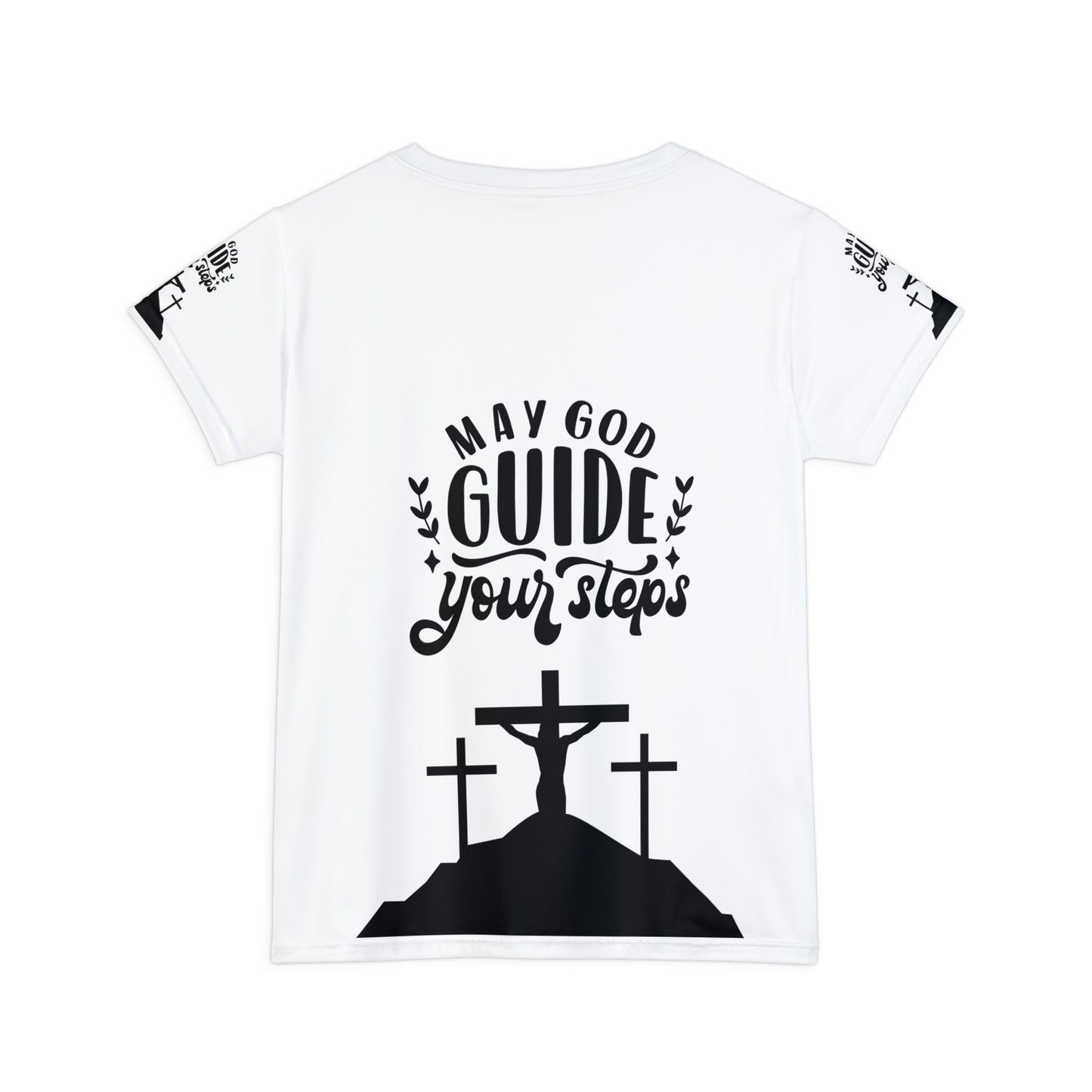 Christian Inspiration Women's Short Sleeve Shirt - "May God Guide Your Steps"