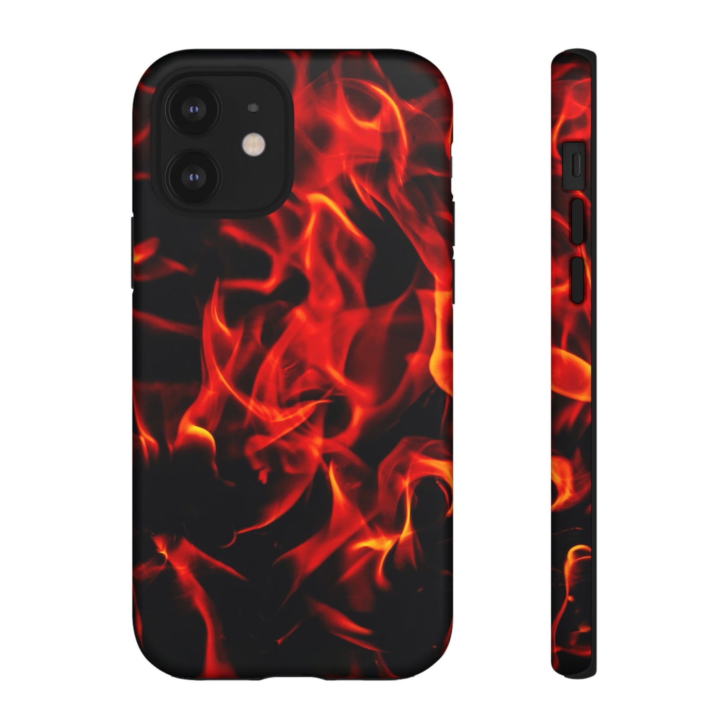 Fire Design Tough Phone Case - Bold Protection with Fiery Vibes