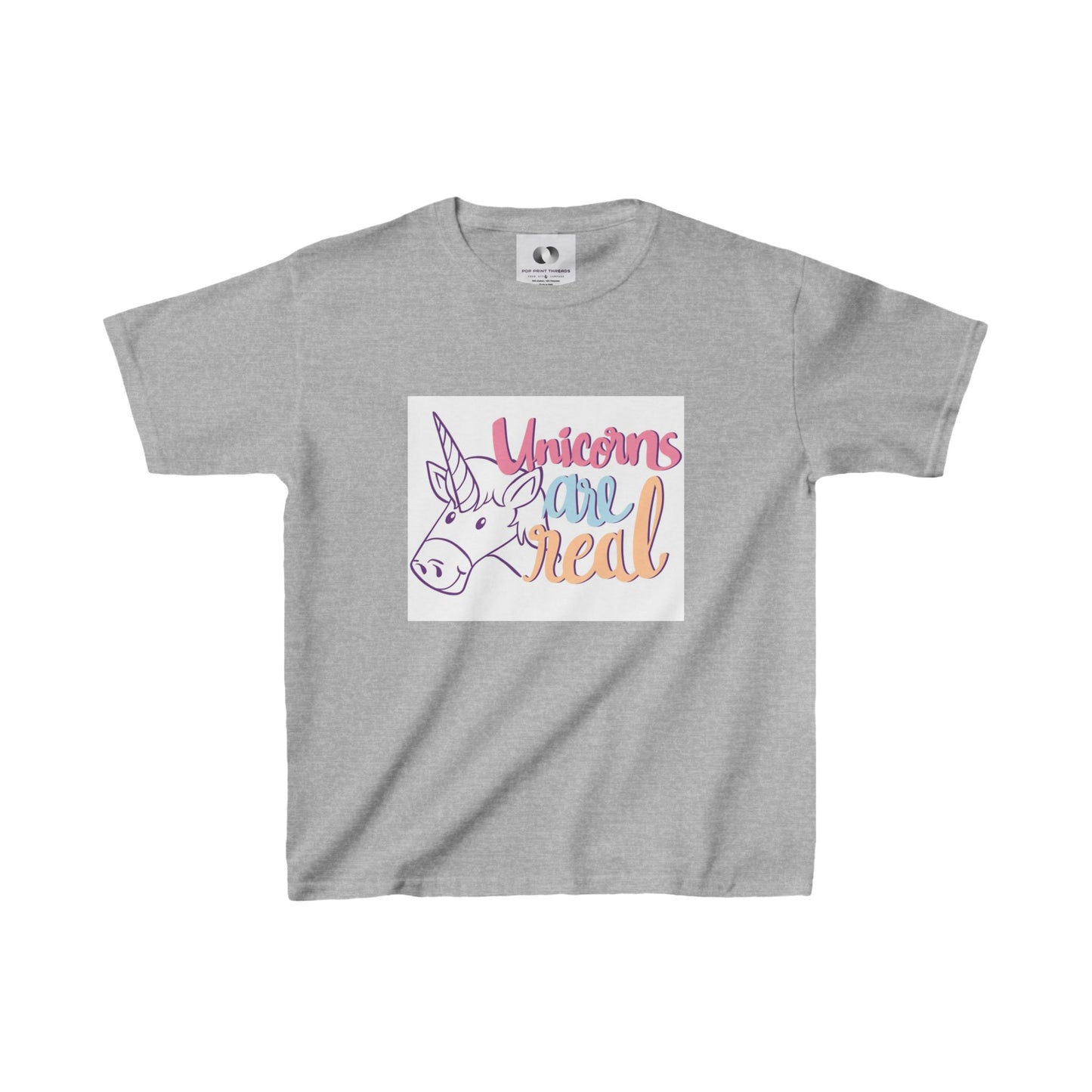 Unicorns Are Real Kids Tee - Fun & Playful Cotton Shirt for Unicorn Lovers