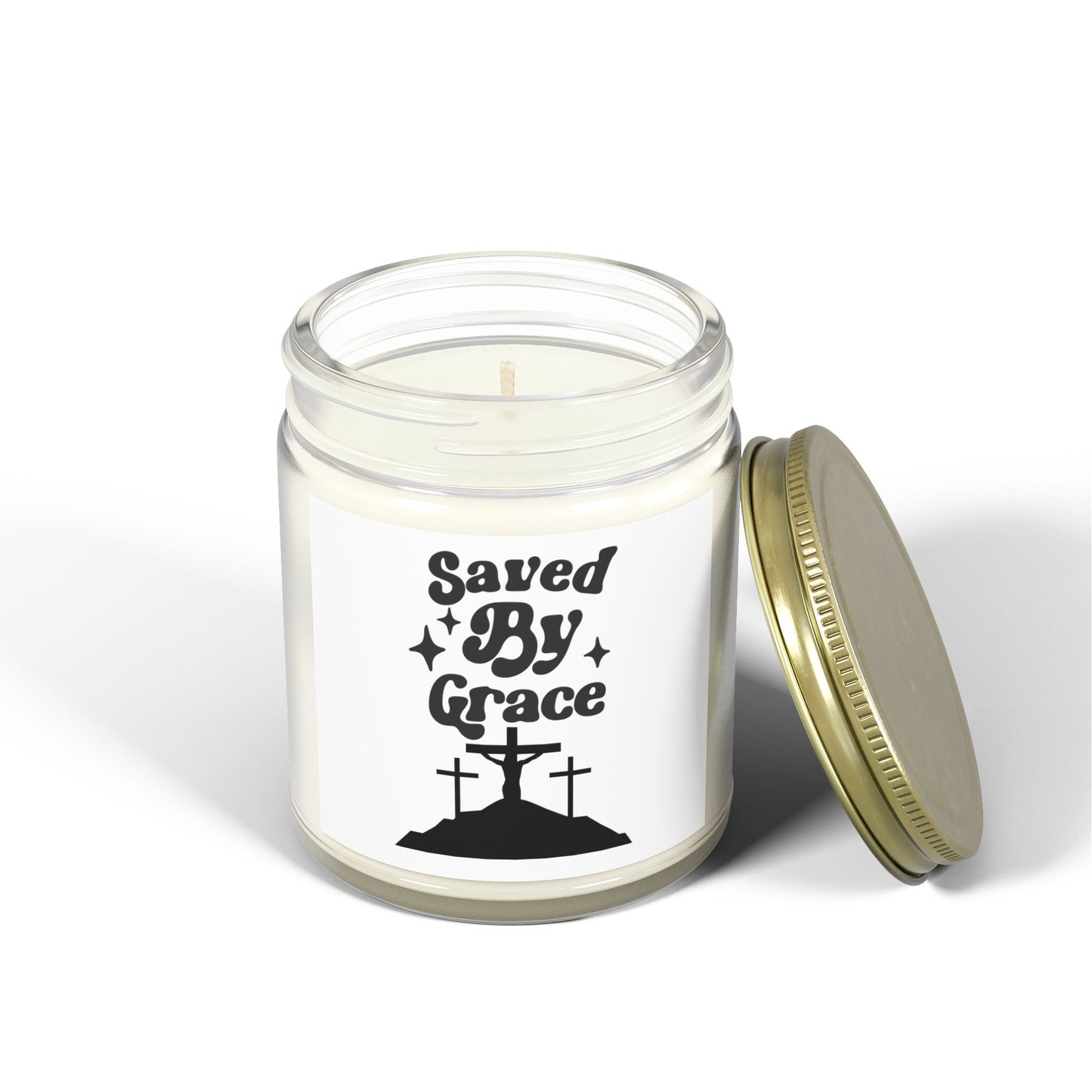 Saved By Grace Scented Candles - Coconut Apricot Wax, 4oz & 9oz