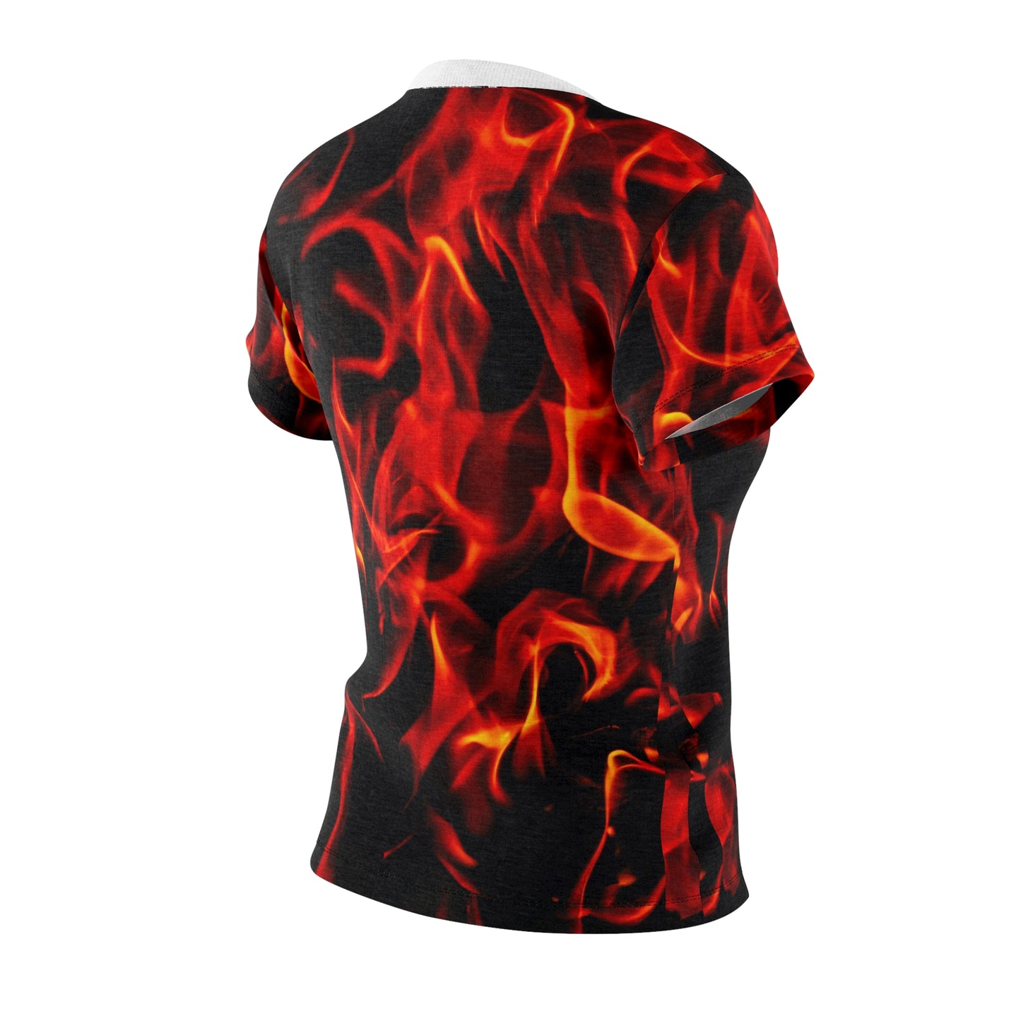 Fiery Women's Cut & Sew Tee - Bold Graphic Tee for Trendsetters