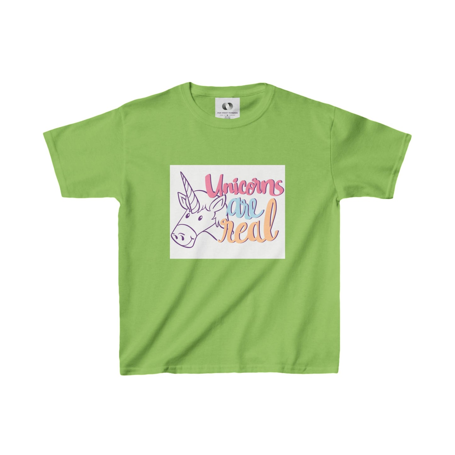 Unicorns Are Real Kids Tee - Fun & Playful Cotton Shirt for Unicorn Lovers