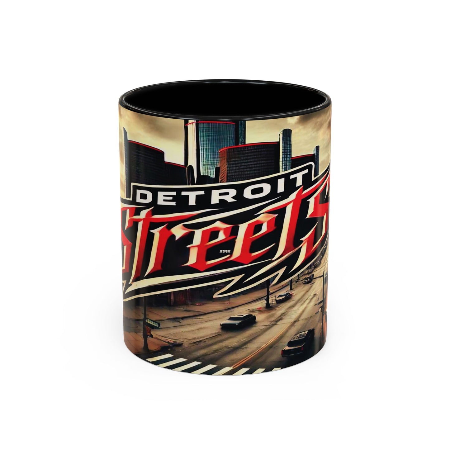 Detroit Streets Accent Coffee Mug - 11oz & 15oz, Urban Vibe