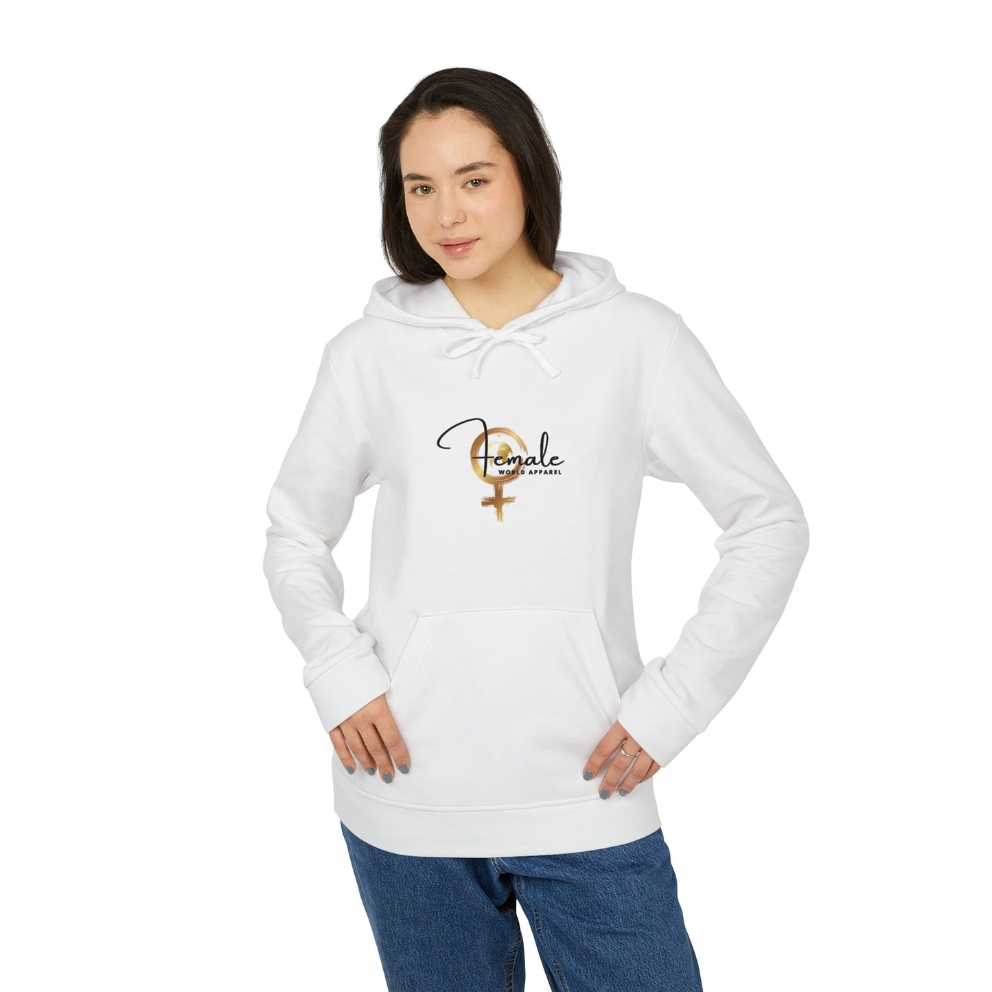 Empowerment Unisex Fleece Hoodie - Female Symbol Design