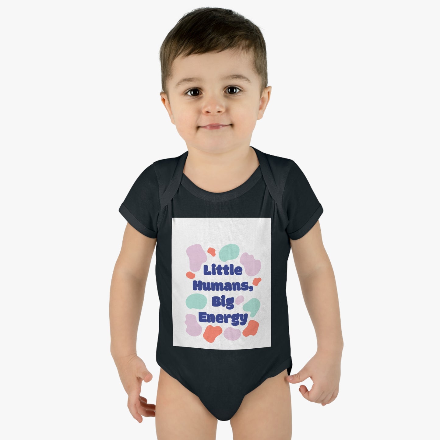 Cute Infant Bodysuit - "Little Humans, Big Energy" for Active Babies