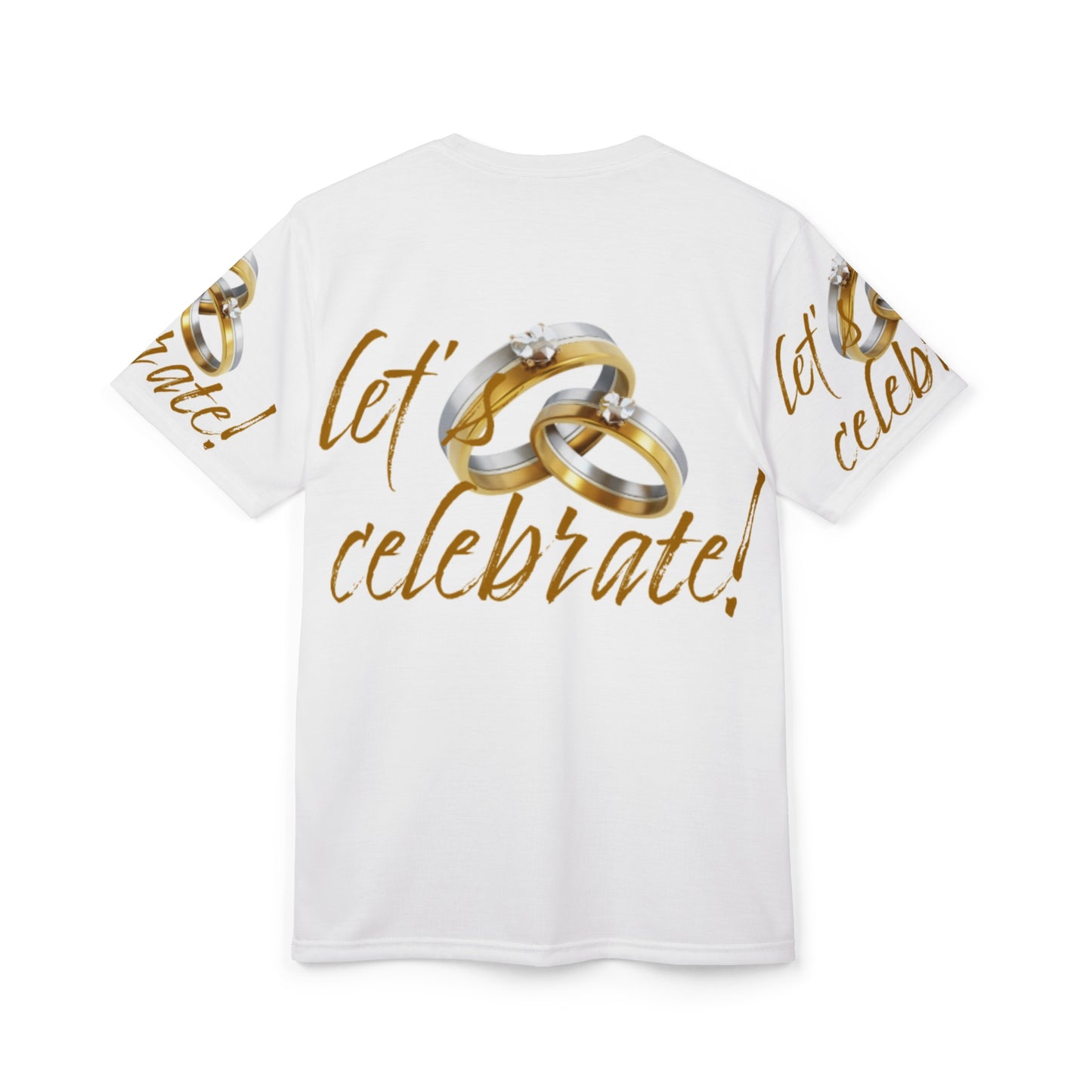 Let's Celebrate Unisex Cut & Sew Tee - Perfect for Weddings & Anniversaries