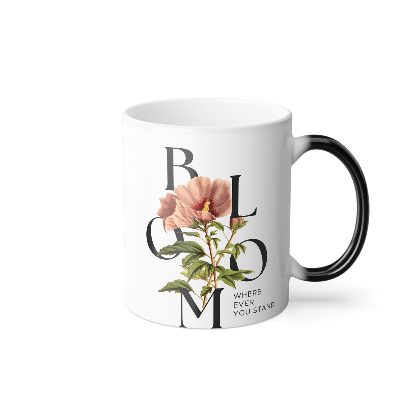 Color Morphing Mug - Floral Design, Perfect Gift for Plant Lovers