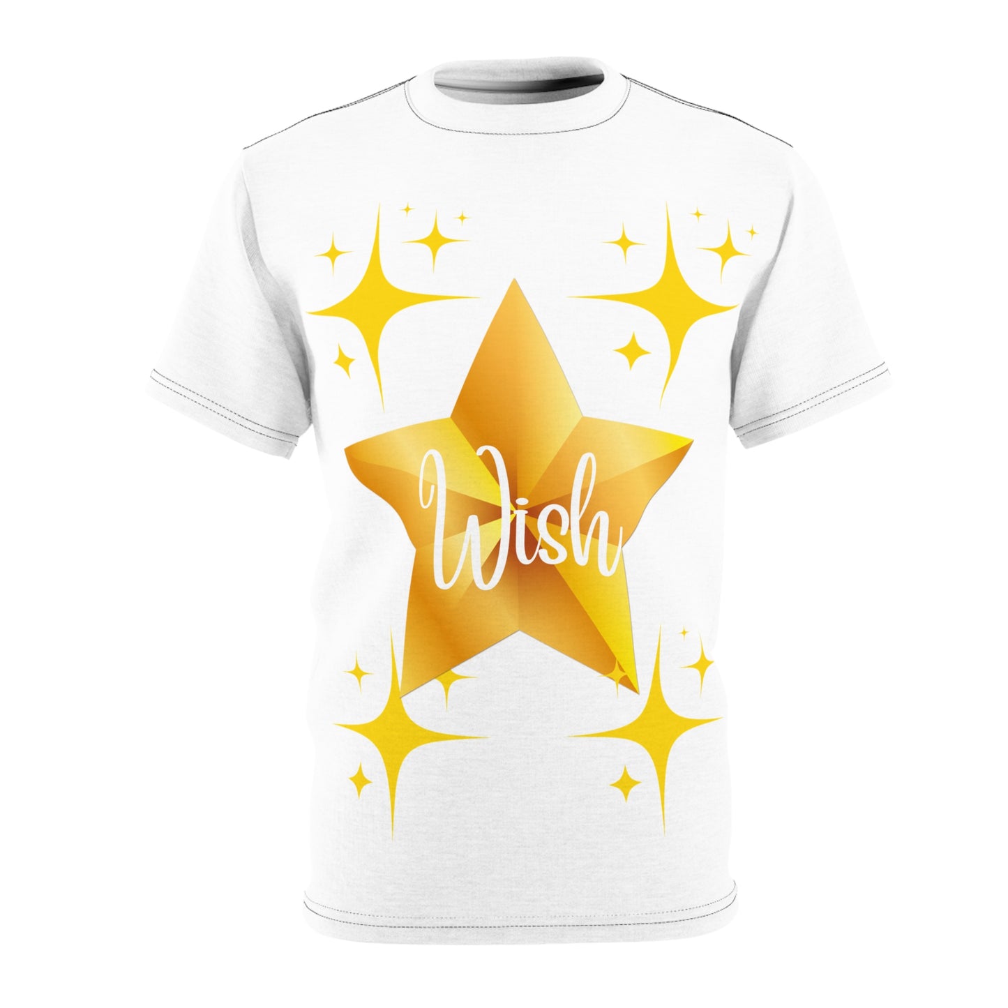 Golden Star Wish Unisex Tee - Inspirational Design