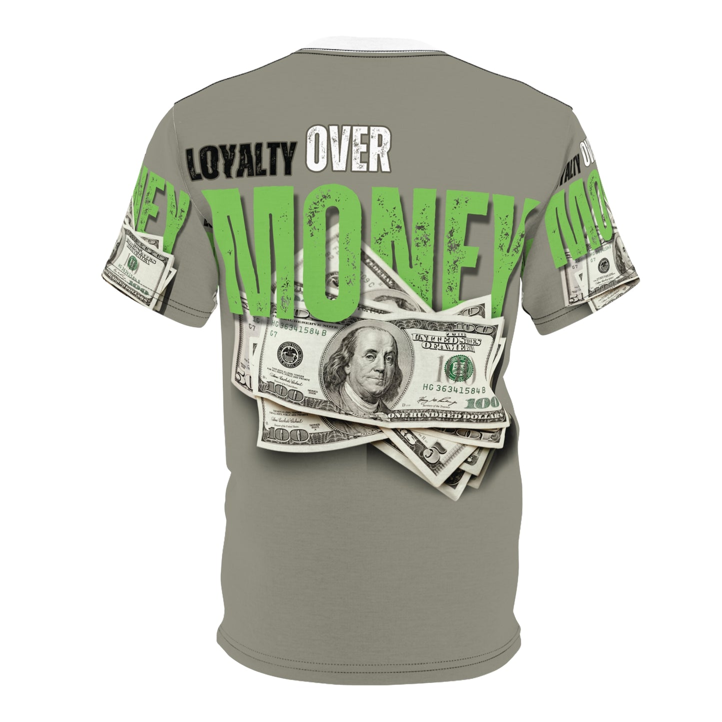 Loyalty Over Money Unisex Cut & Sew Tee - Stylish and Bold Graphic Tee for Financial Freedom Enthusiasts